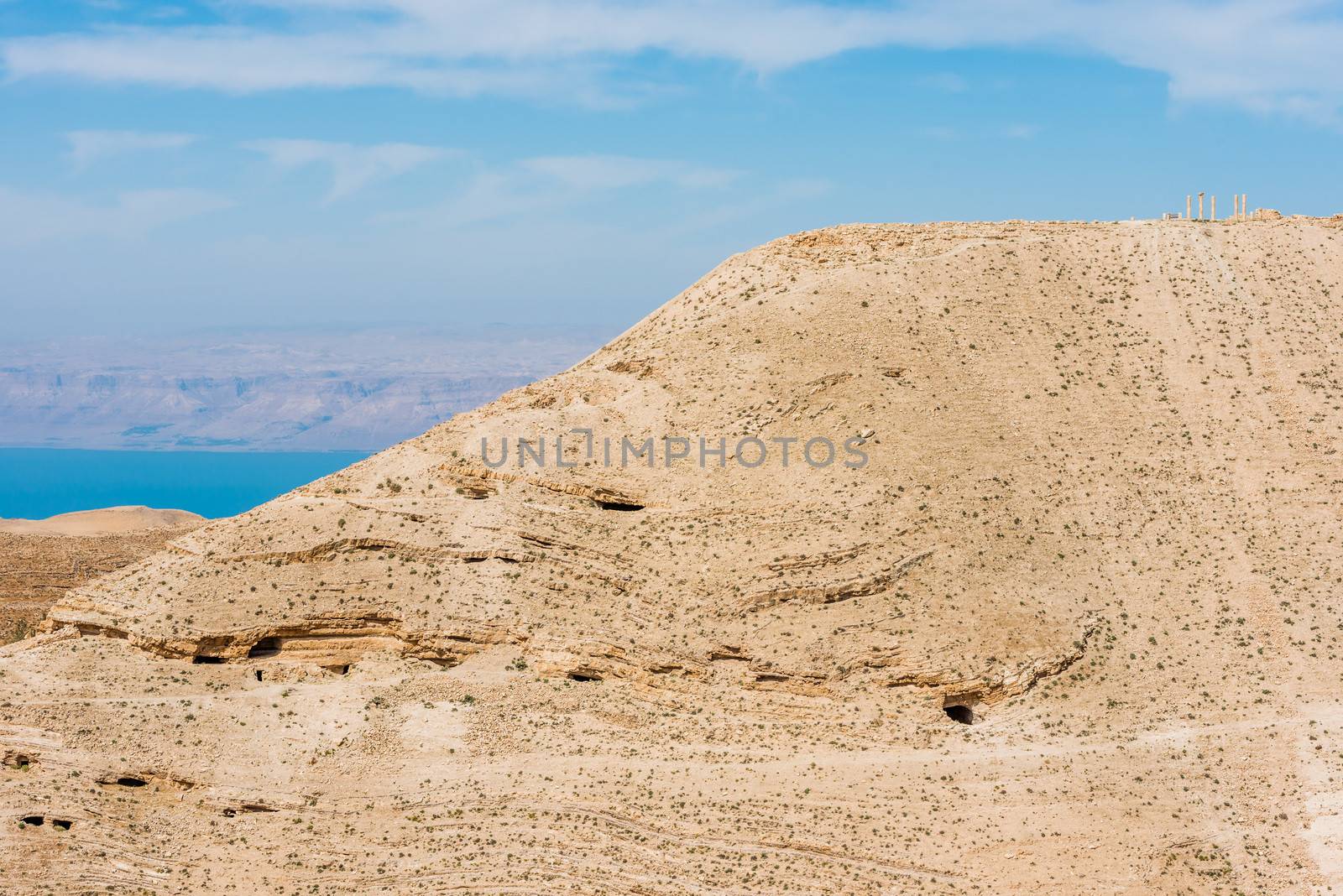 mountain of The Herod's castle machareus in jordan