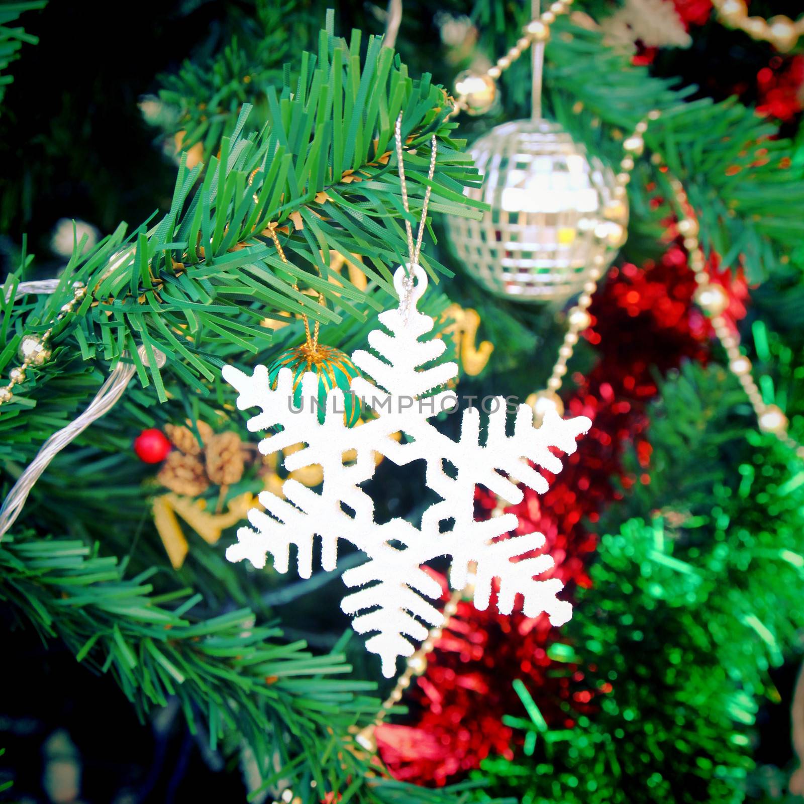 Christmas ornament on the christmas tree by nuchylee