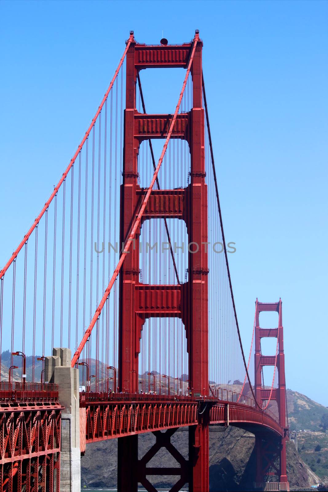 The Golden Gate bridge in San Francisco California.