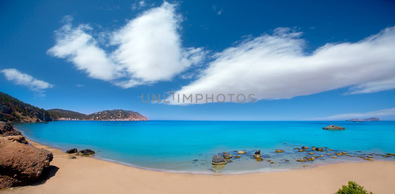 Ibiza Aigues Blanques Aguas Blancas Beach at Santa Eulalia by lunamarina