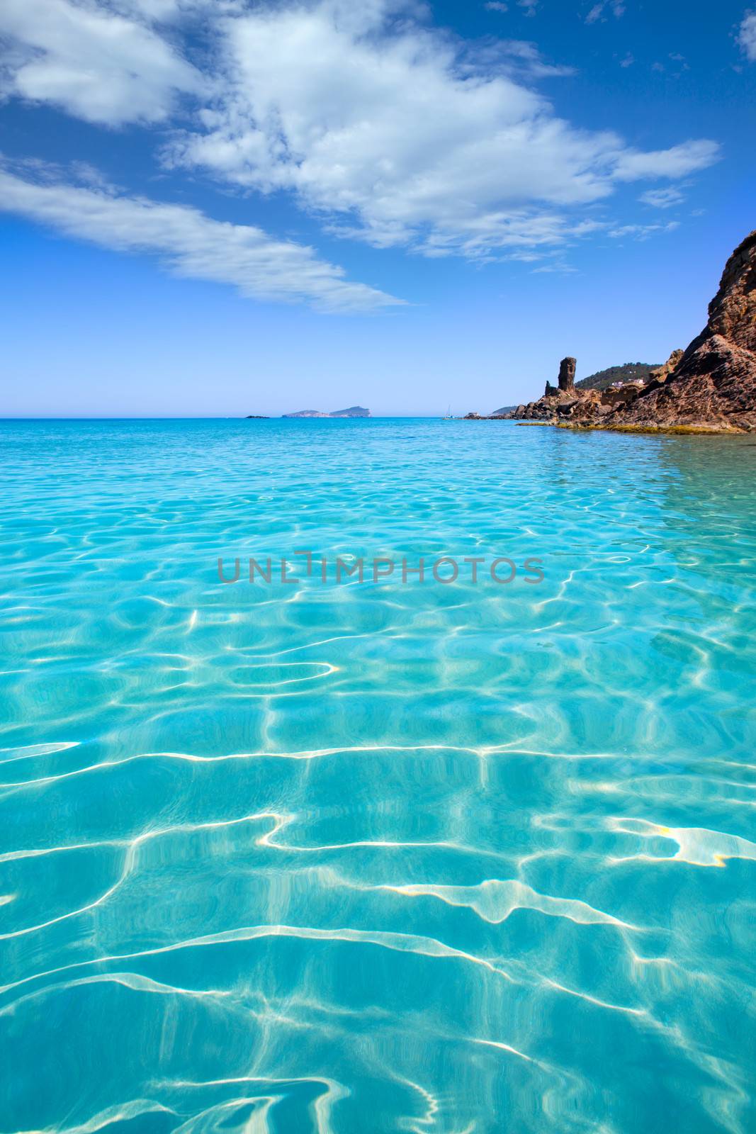 Ibiza Aigues Blanques Aguas Blancas Beach at Santa Eulalia by lunamarina