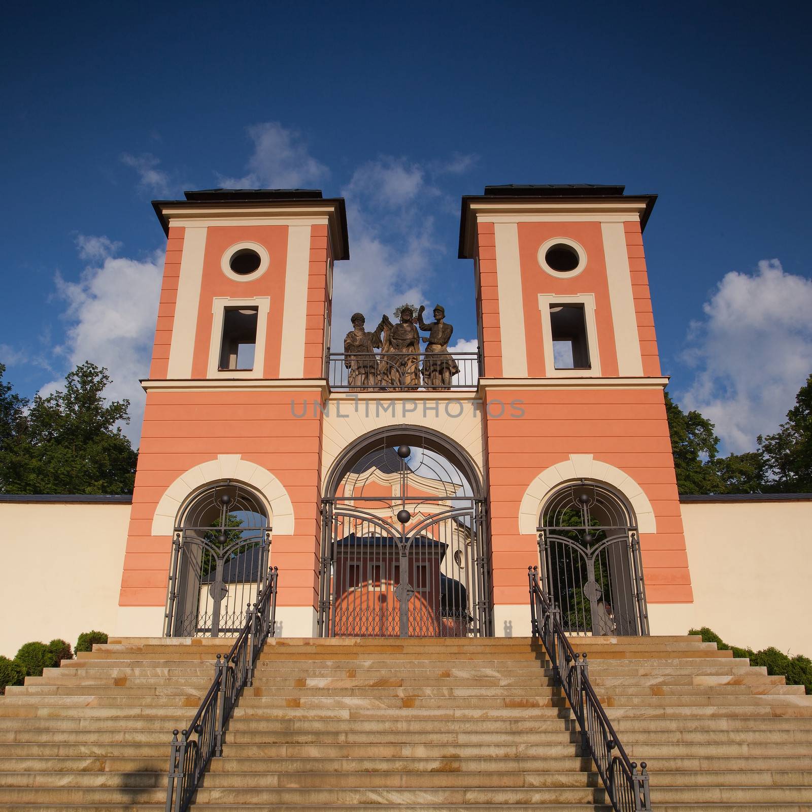 Renovated pilgrimage church in Jaromerice u Jevicka