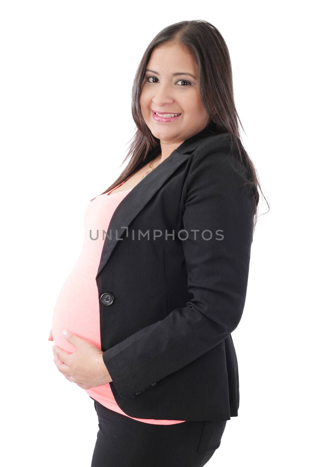 Pregnant business woman