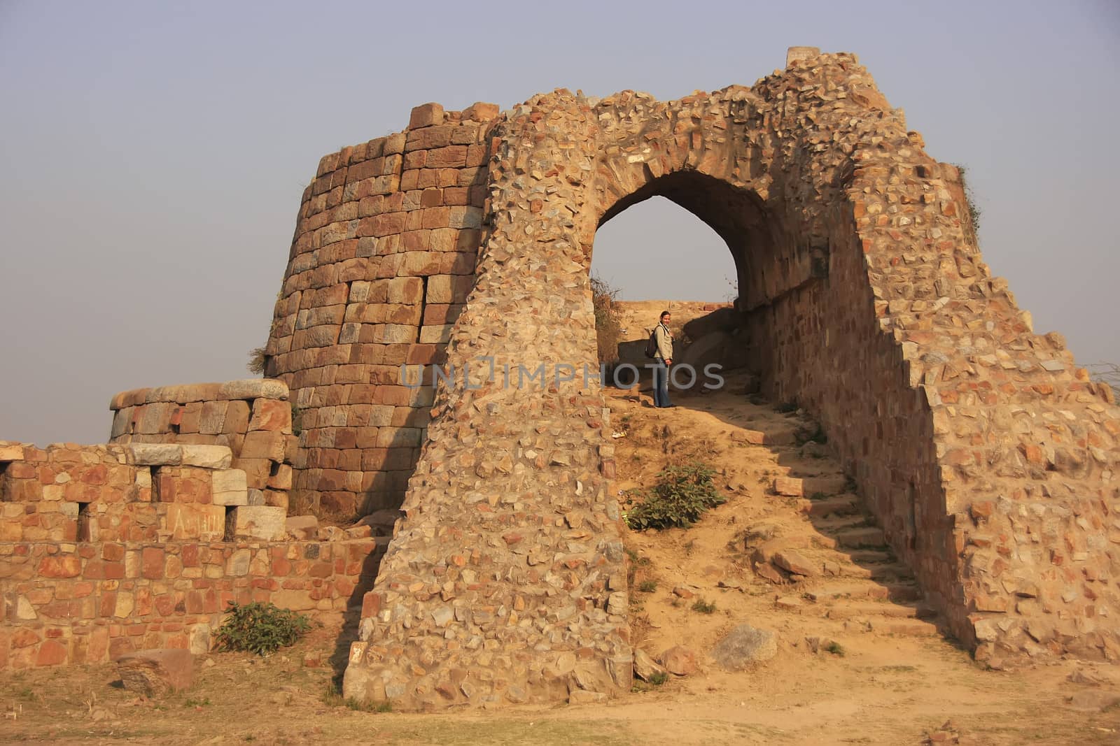 Ruins of Tughlaqabad Fort, New Delhi, India