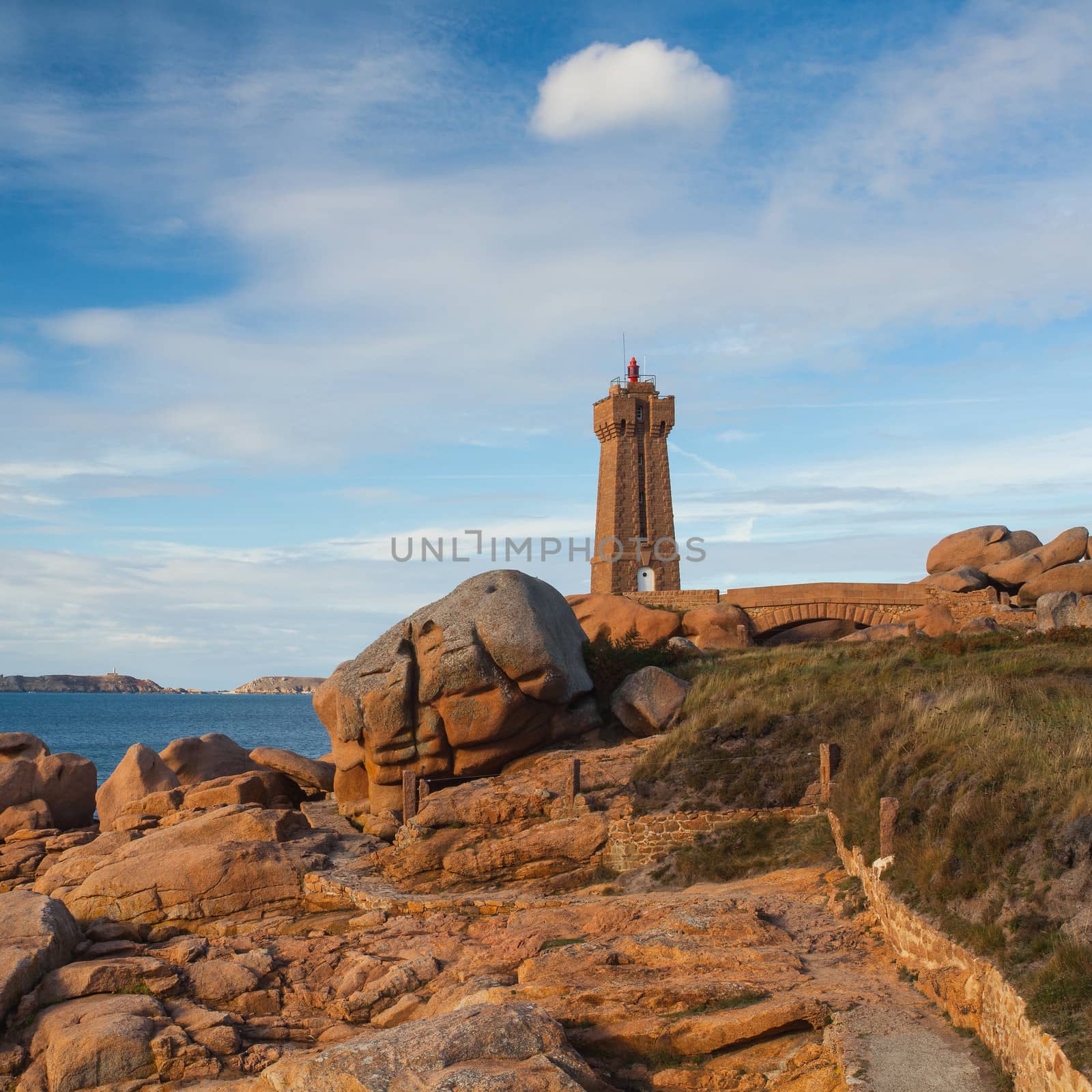 Old lighthouse on the impressive coast in Brittany by CaptureLight