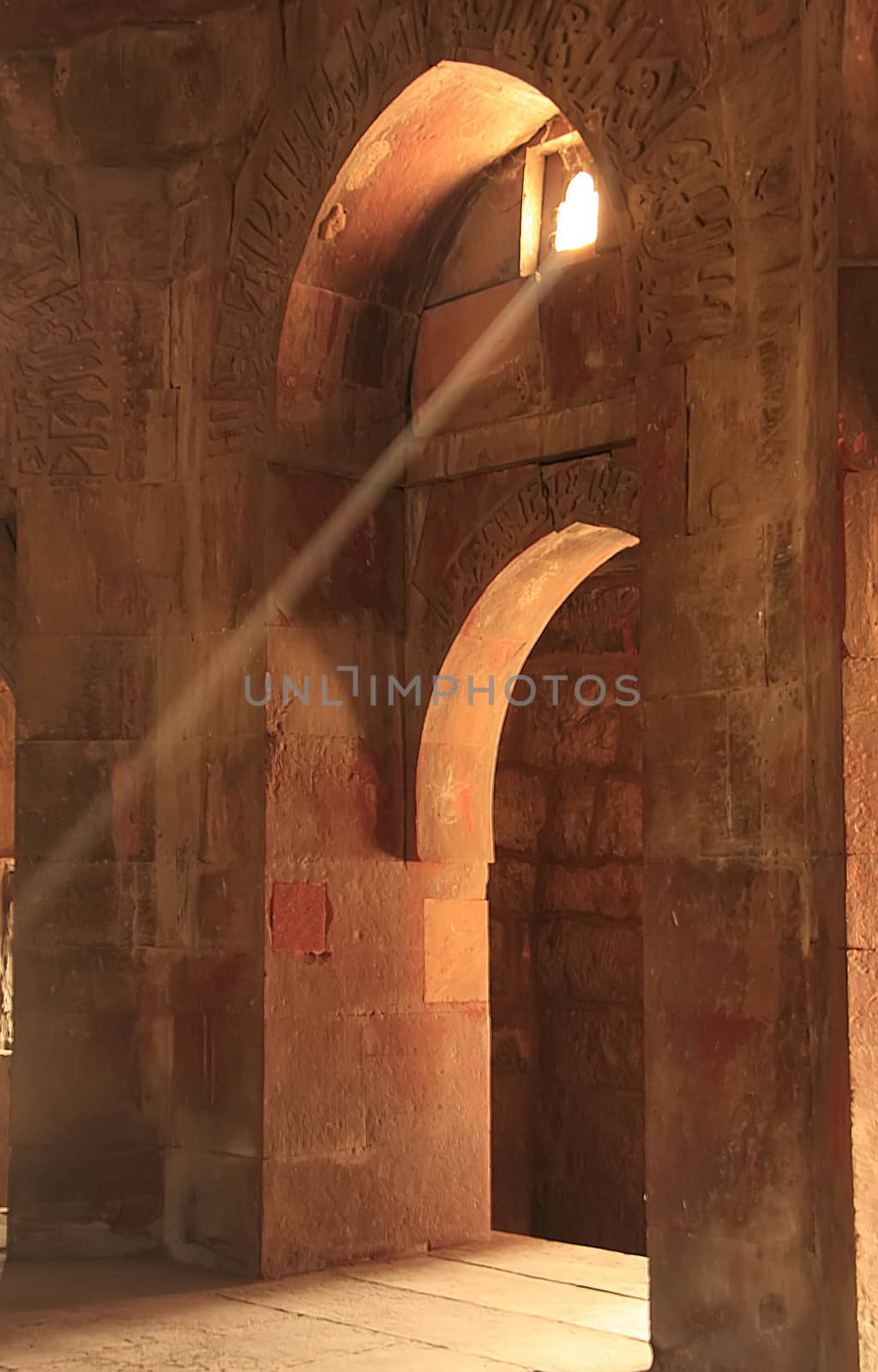 Interior of Mausoleum of Ghiyath al-Din Tughluq, Tughlaqabad For by donya_nedomam