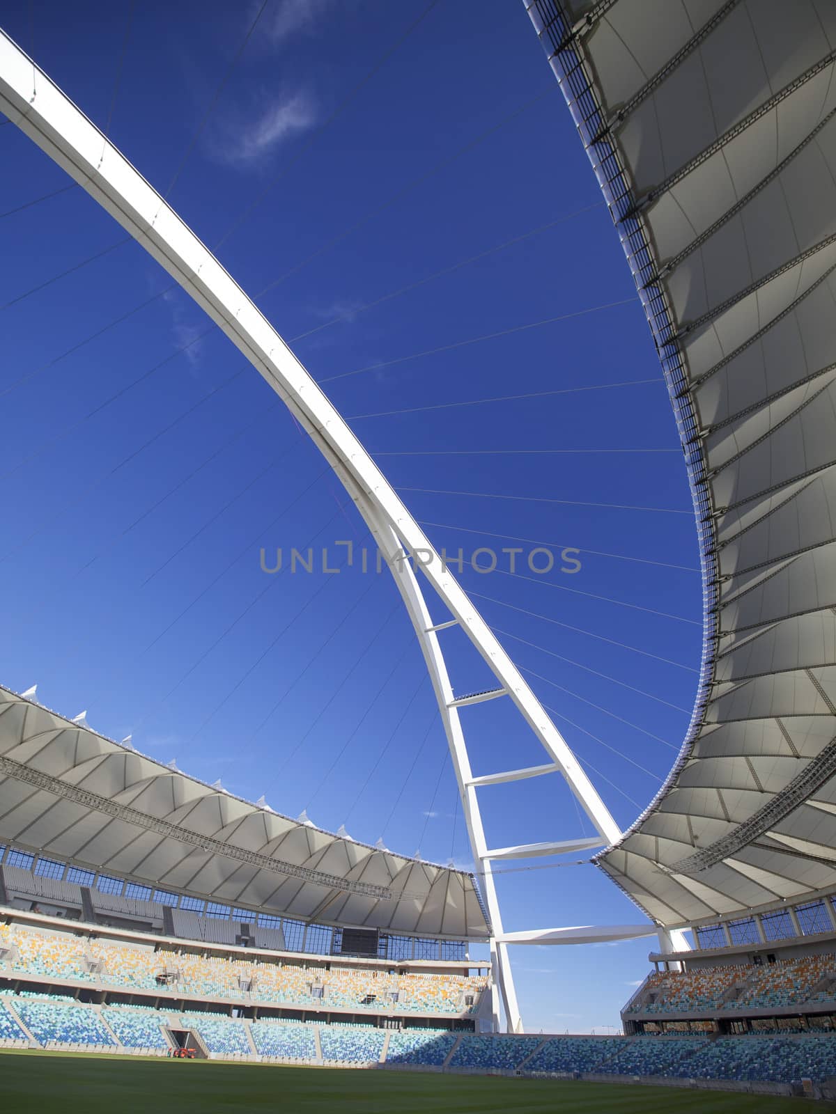 New Stadiums Built in Preparation for the Soccer World cup to be Held in South Africa. I
n the City of Durban the Moses Mabhida Stadium
