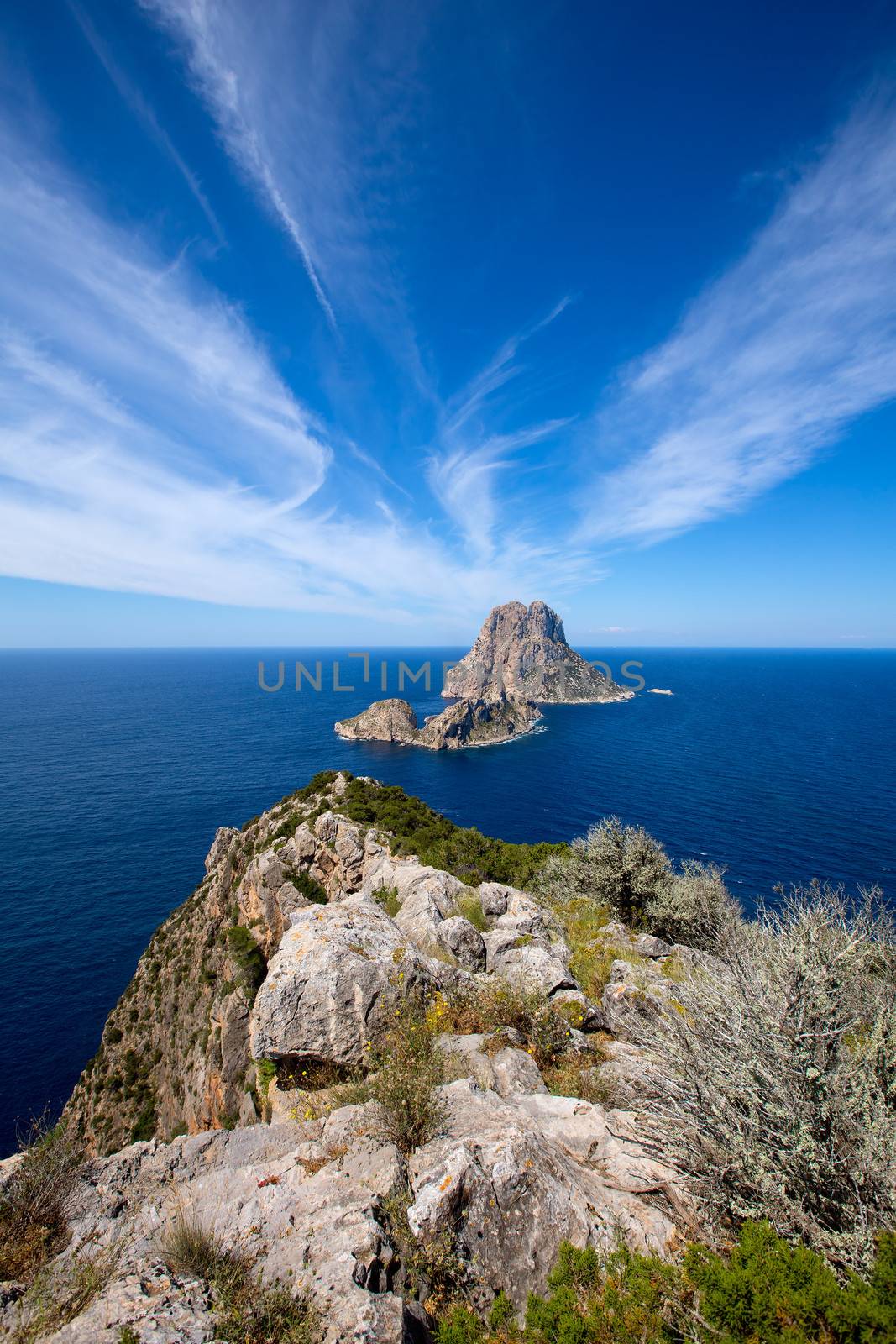 Ibiza Es Vedra and Vedranell from Torre des Savinar by lunamarina