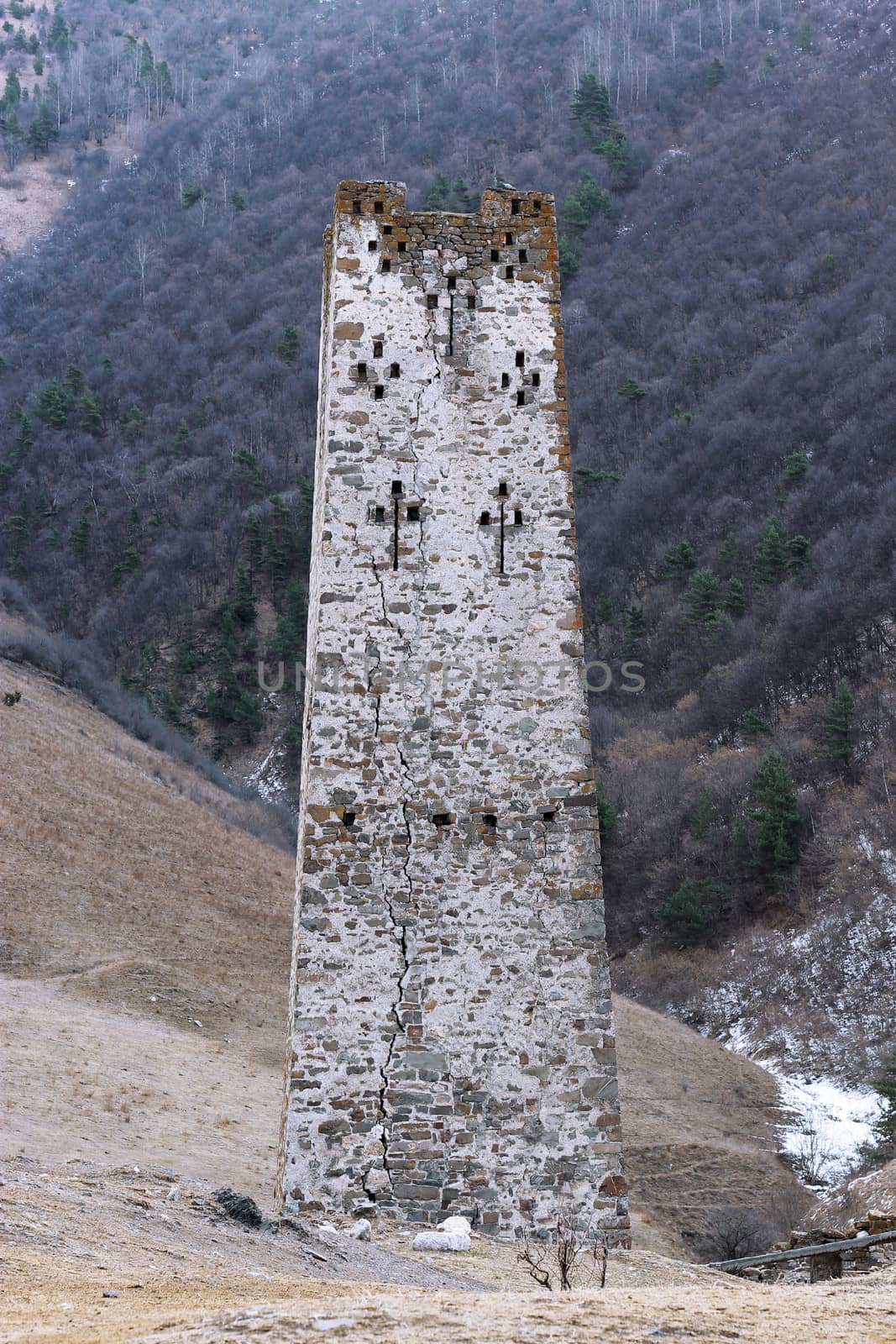 Towers of Ingushetia. Ancient architecture and ruins