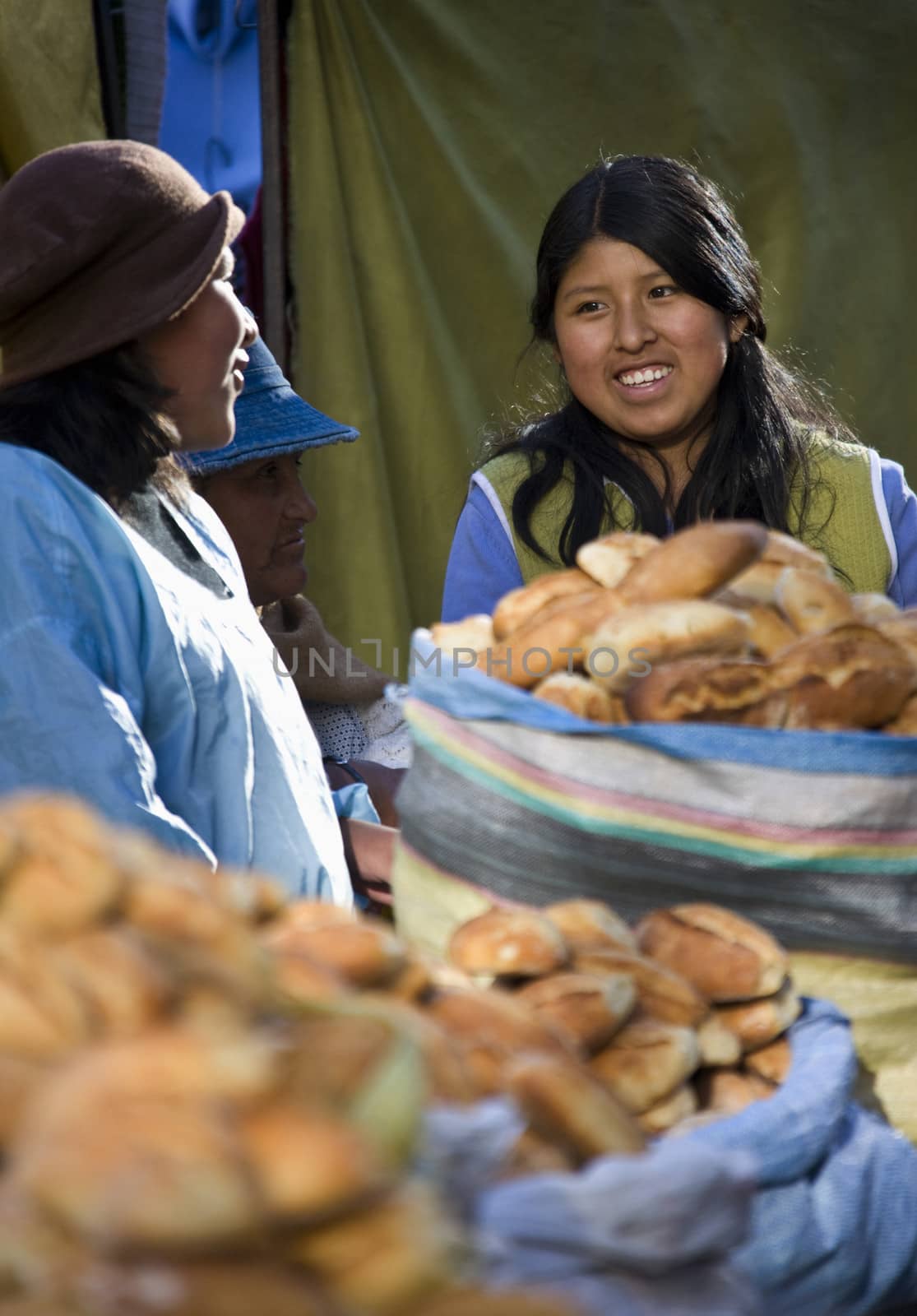 Local women on a market - La Paz - Bolivia by SteveAllenPhoto