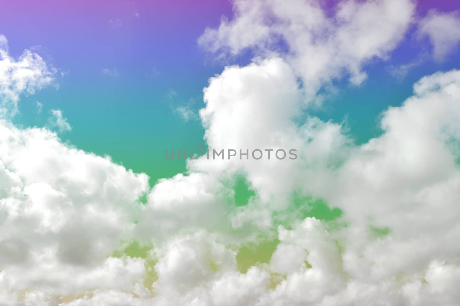 colorful sky with cloudy