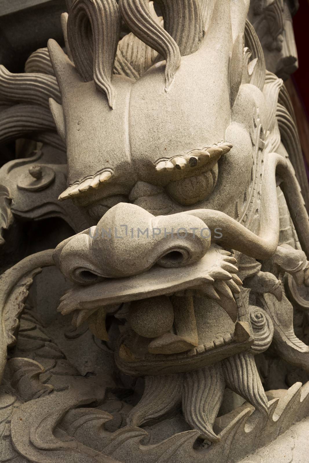 Chinese temple animal statue - dragon