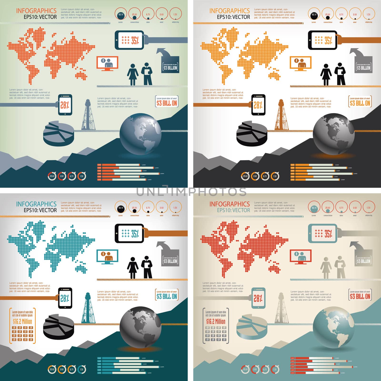 Four-in-One infographics by mike301