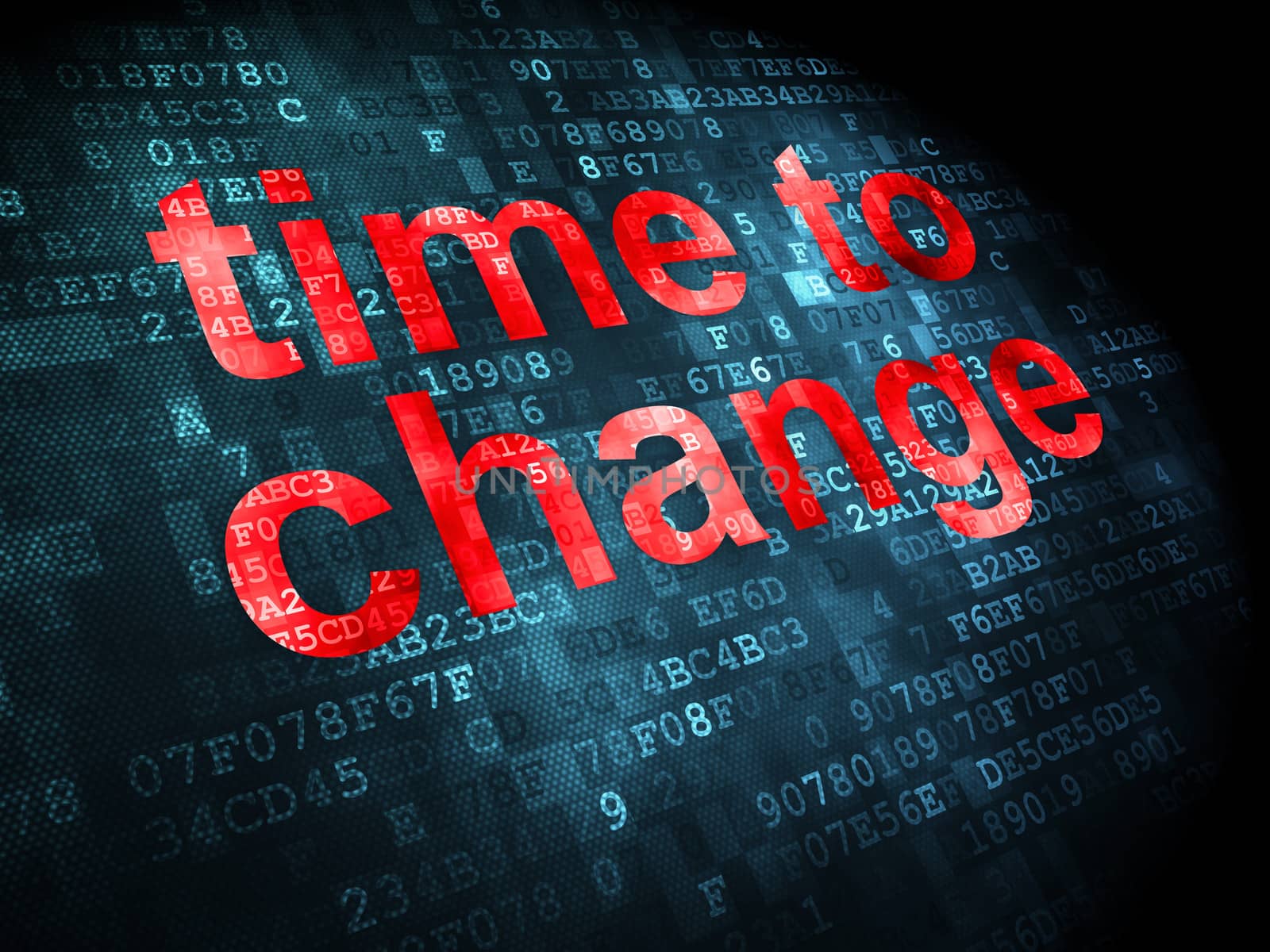 Timeline concept: Time to Change on digital background by maxkabakov