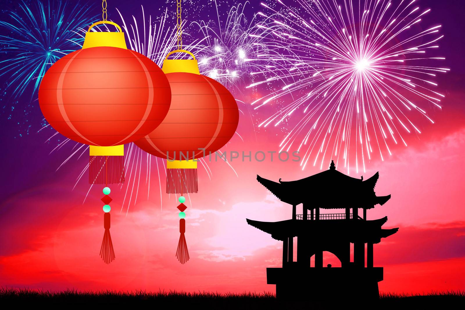 illustration of Chinese New Year