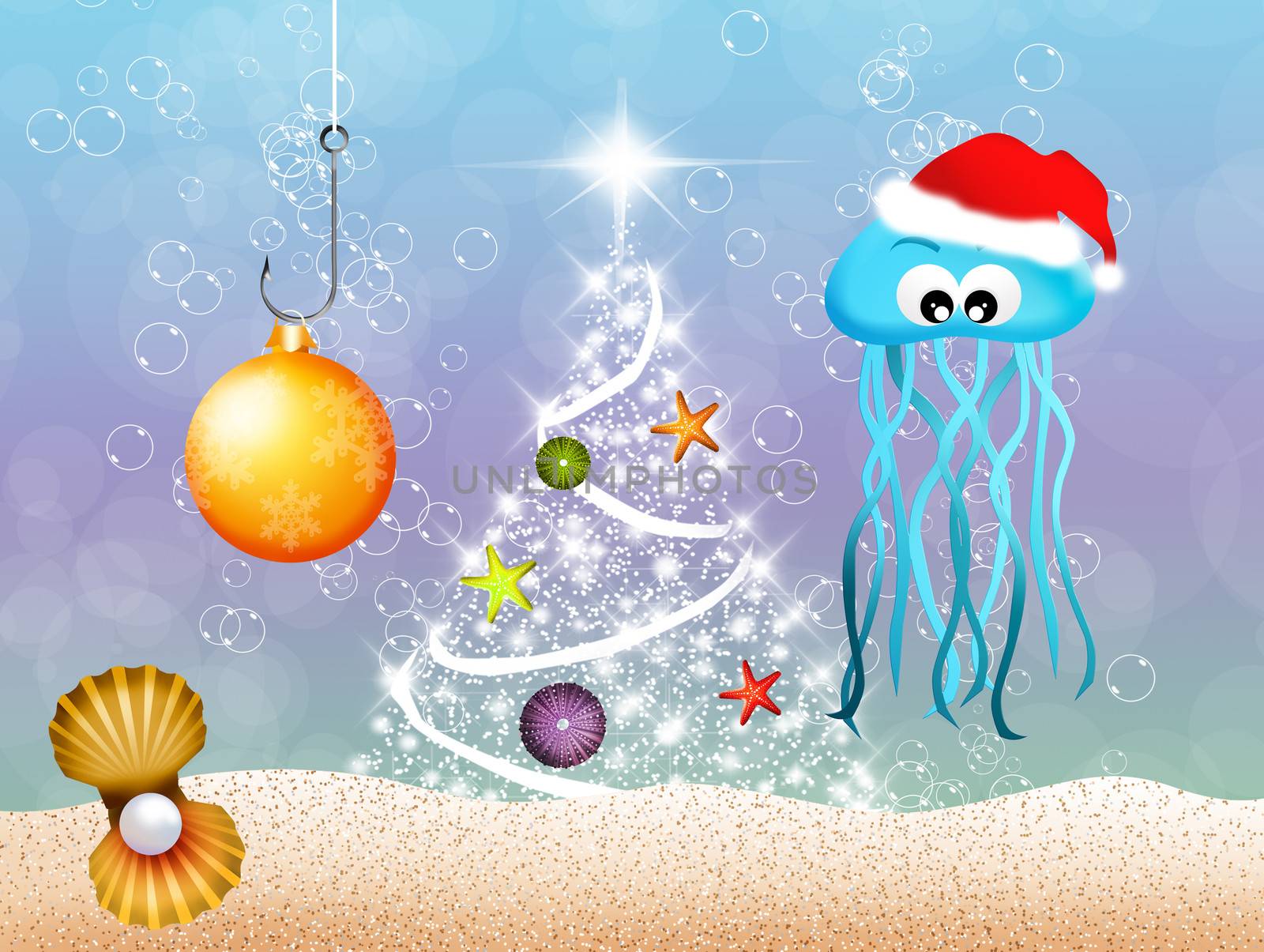 Jellyfish at Christmas