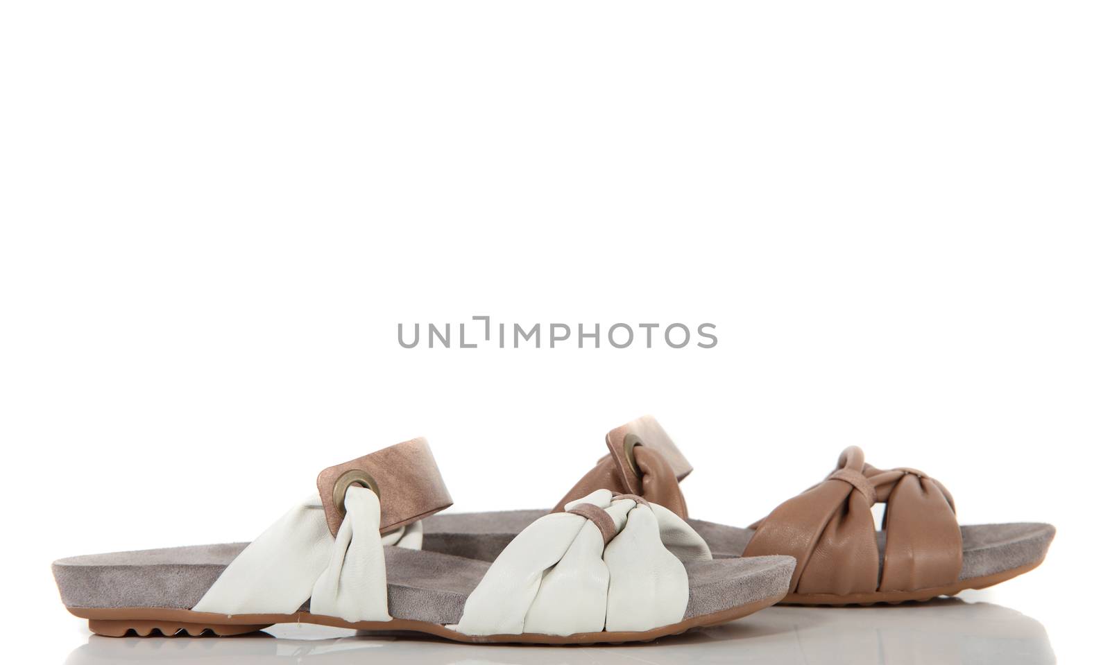 woman shoes on white background by fiphoto