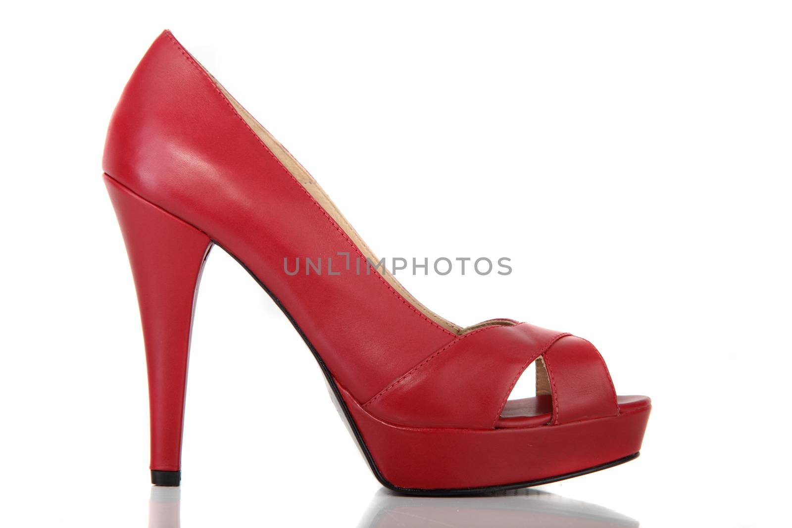 woman shoes on white background by fiphoto