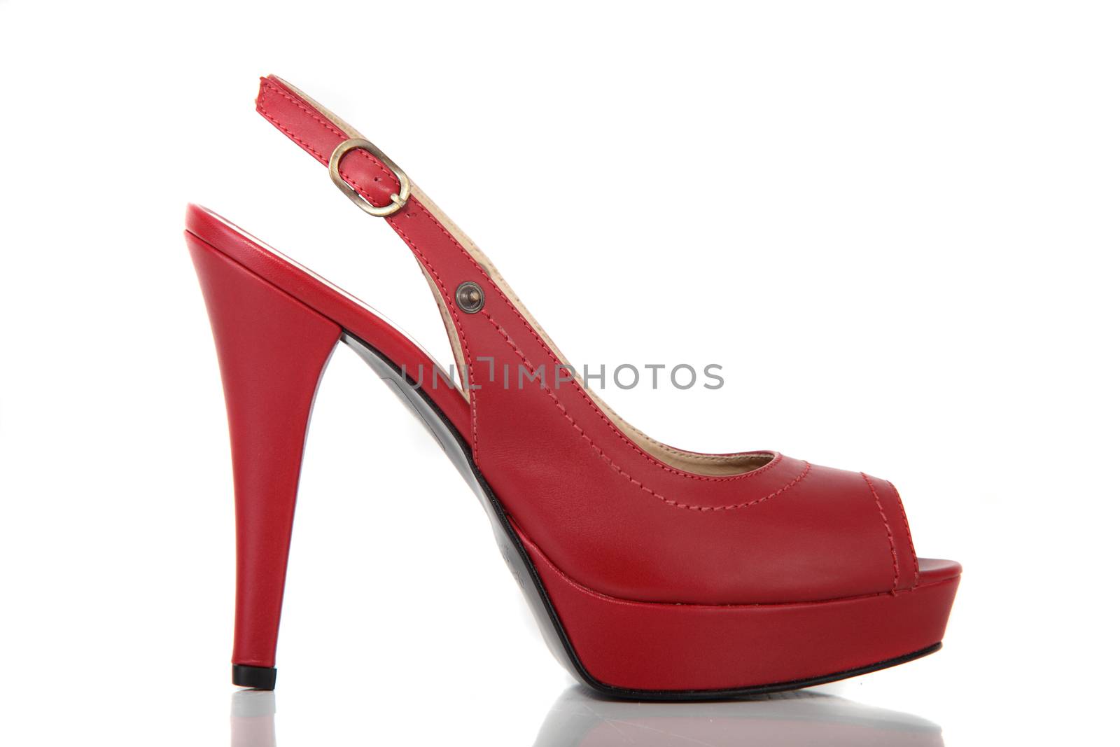 woman shoes on white background by fiphoto