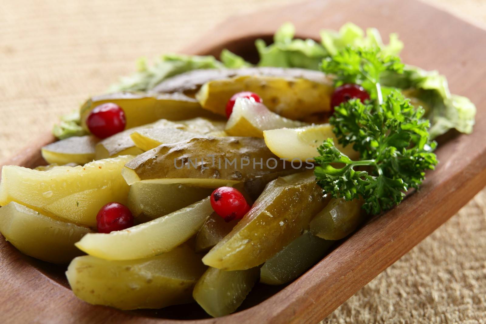 fresh and tasty salad on the table