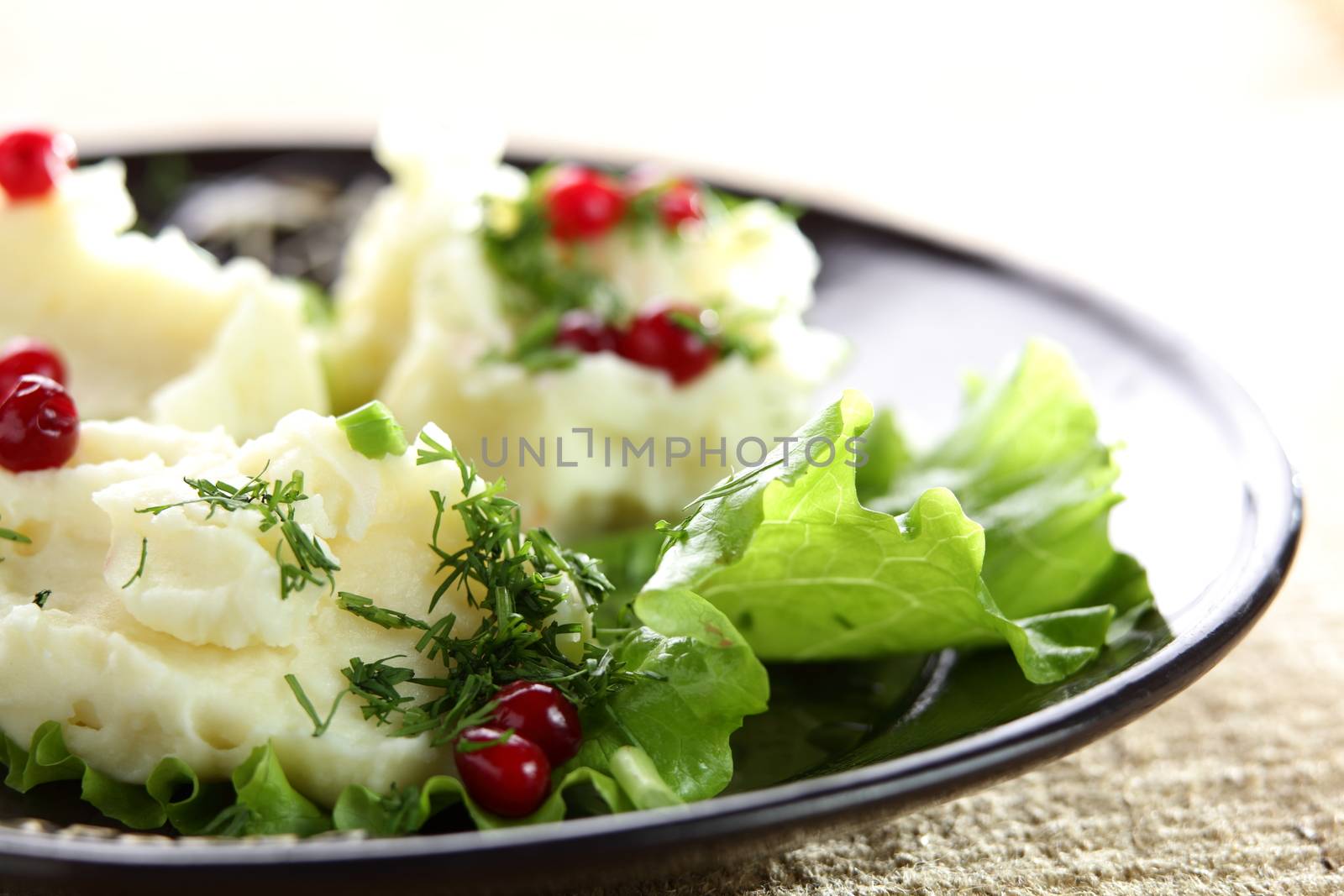 fresh and tasty salad on the table