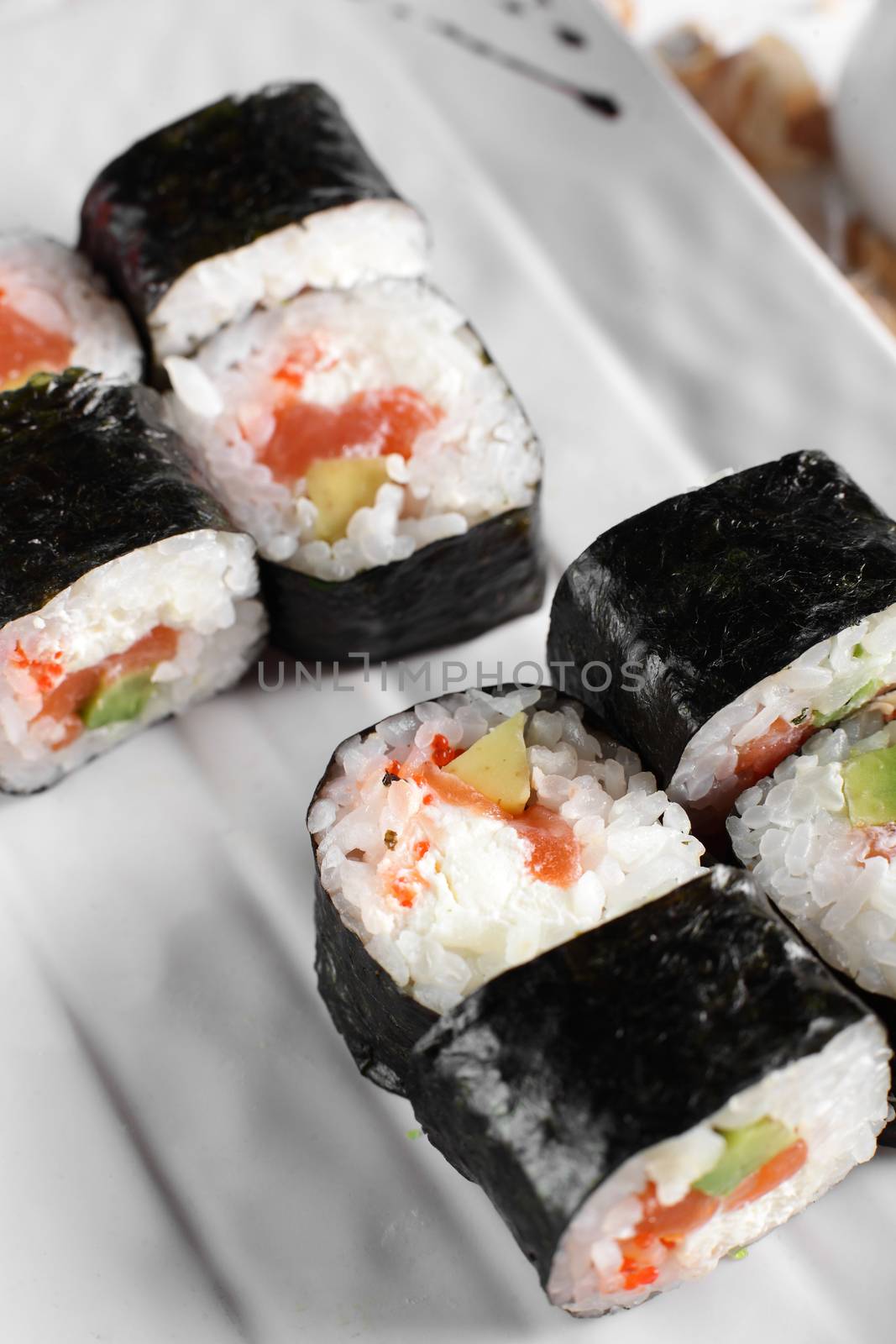 frest and tasty sushi by fiphoto