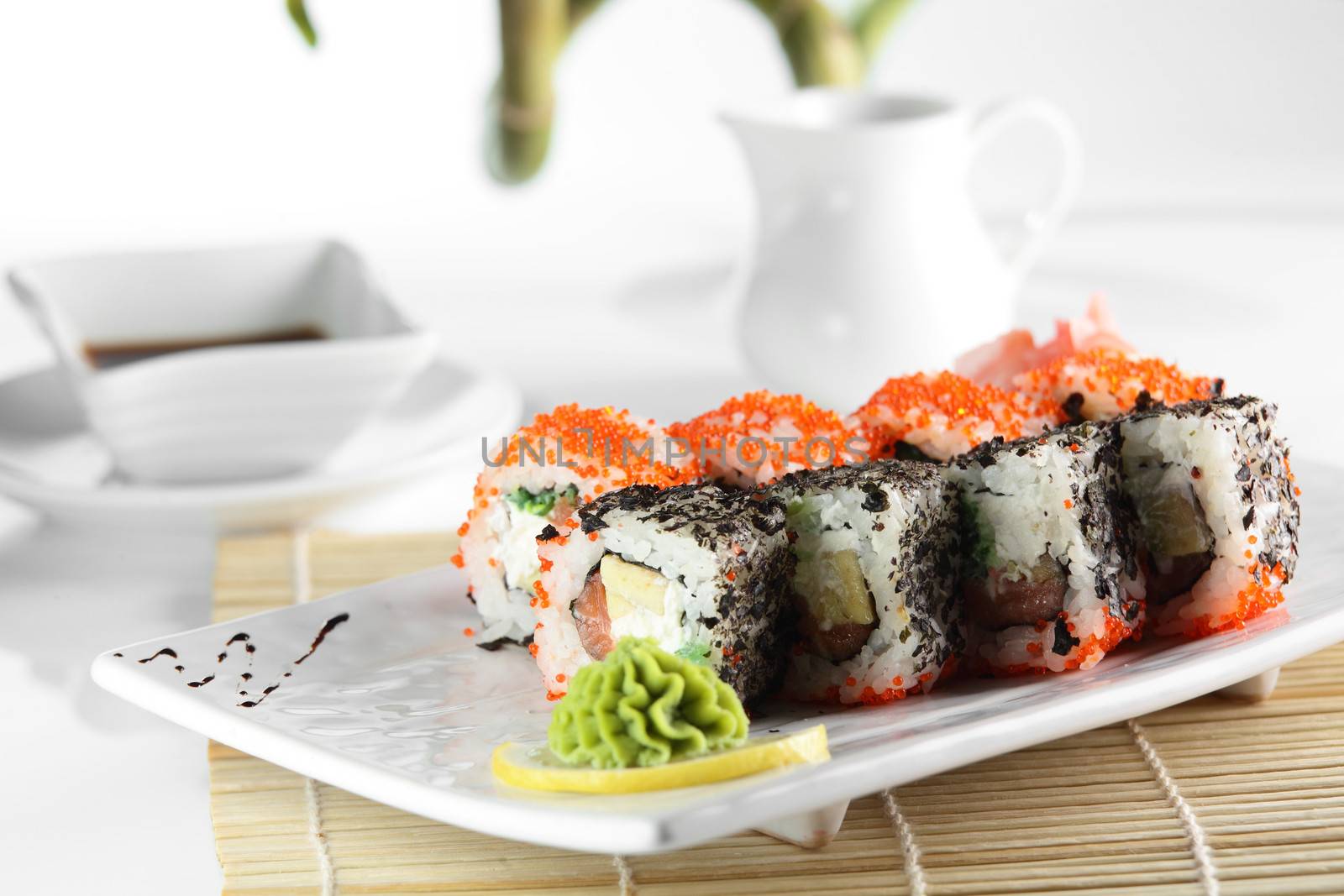 frest and tasty sushi by fiphoto