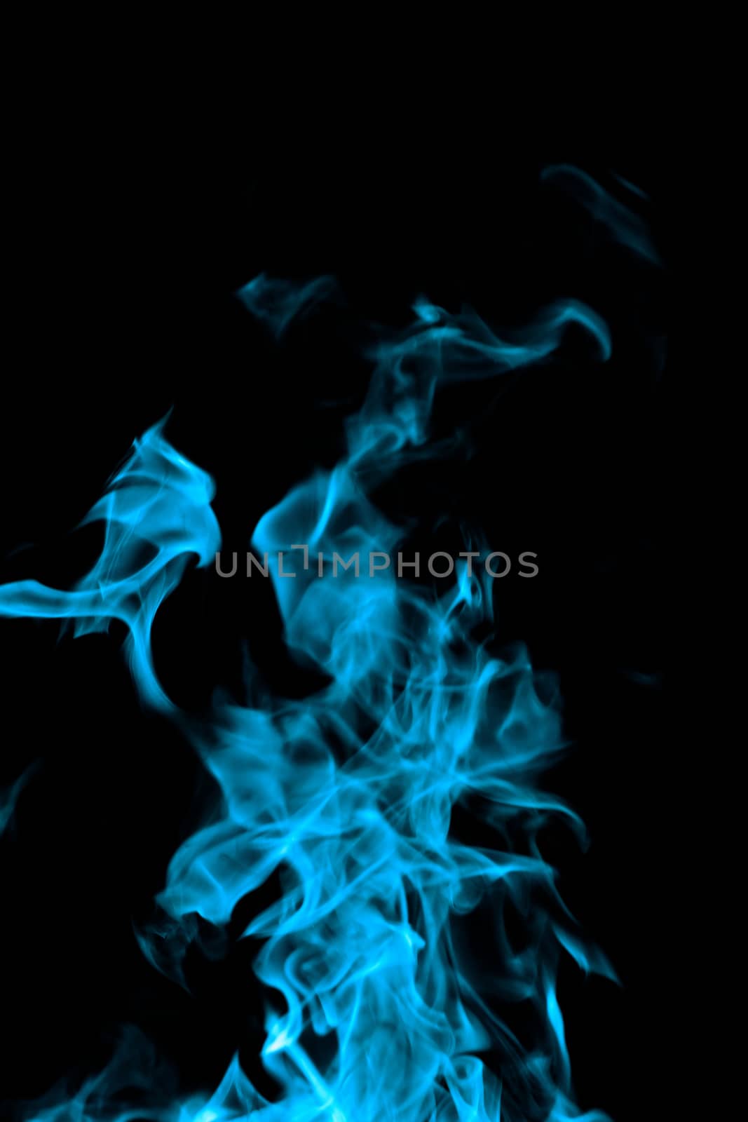 blue fire on black background by NagyDodo