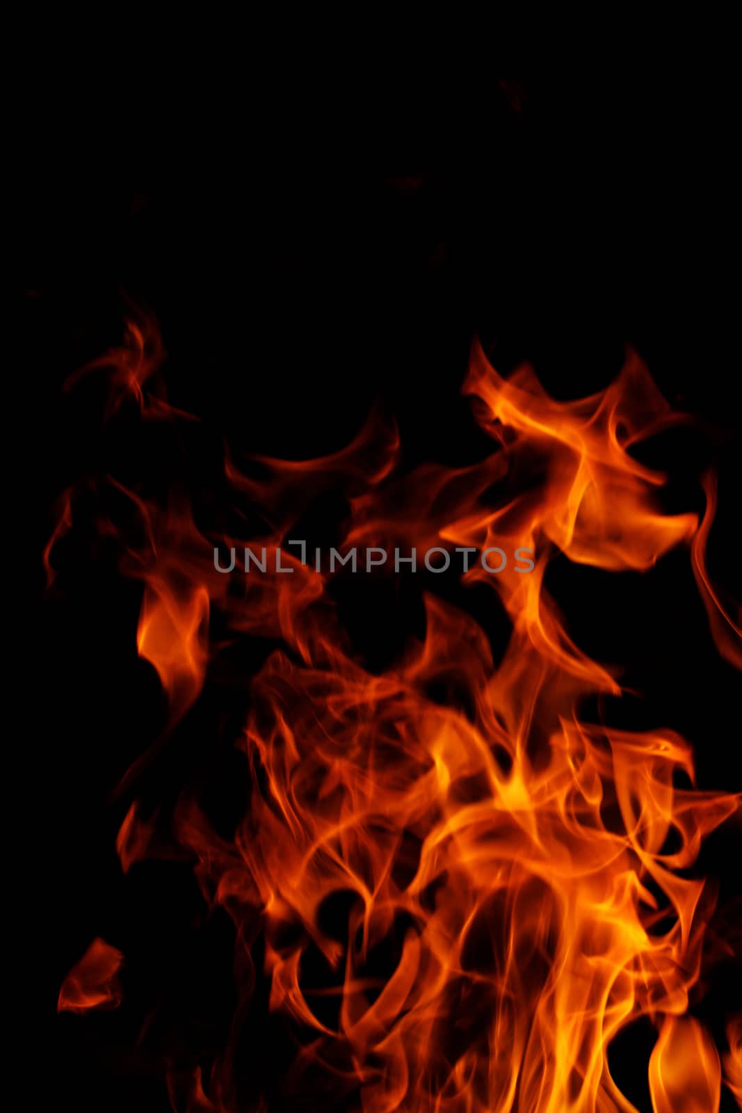 fire on black background by NagyDodo