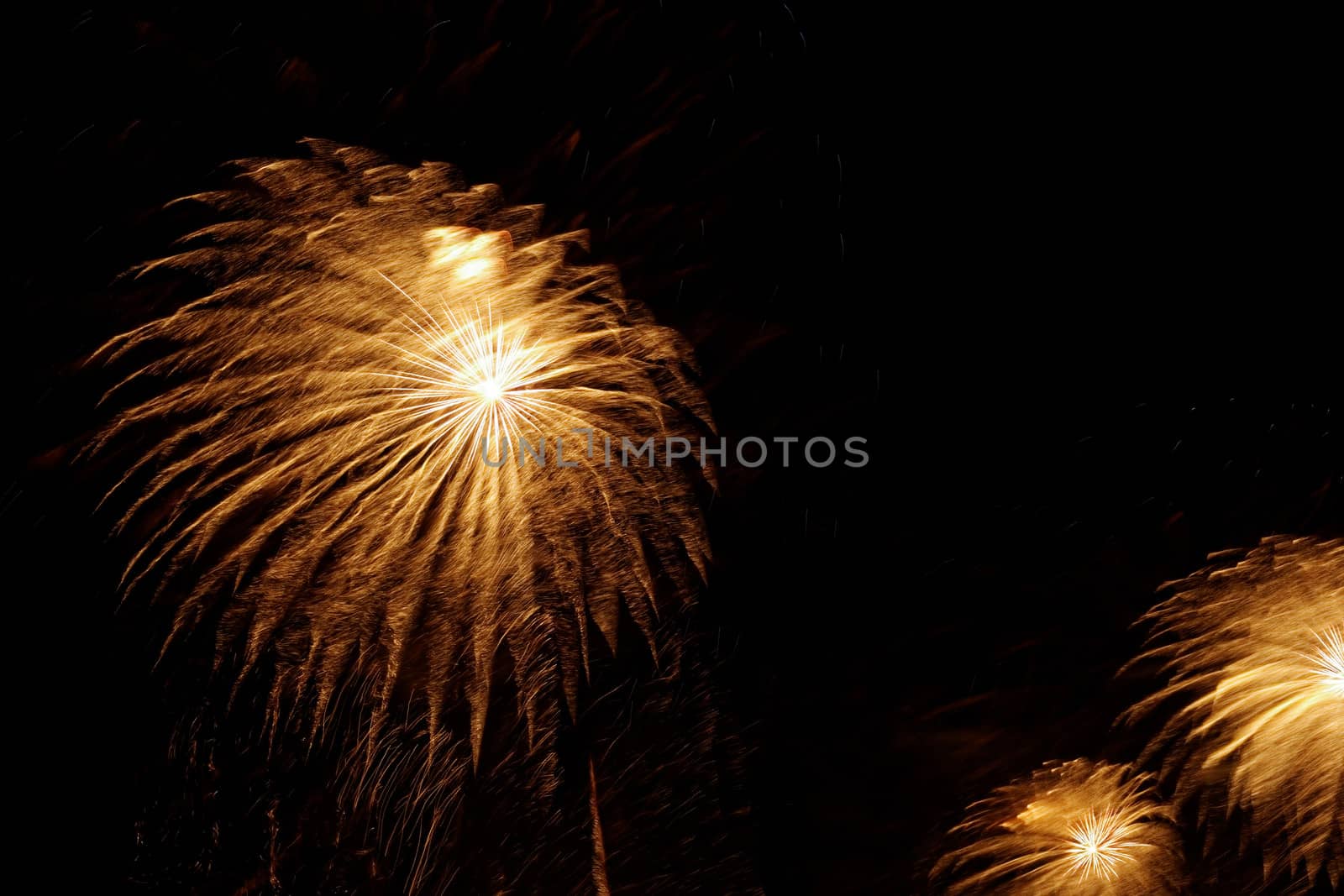 beauty colorful Fireworks Against a Black Sky