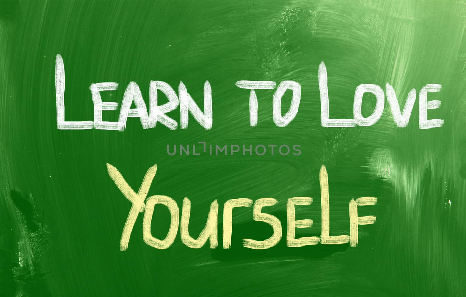 Learn To Love Yourself Concept