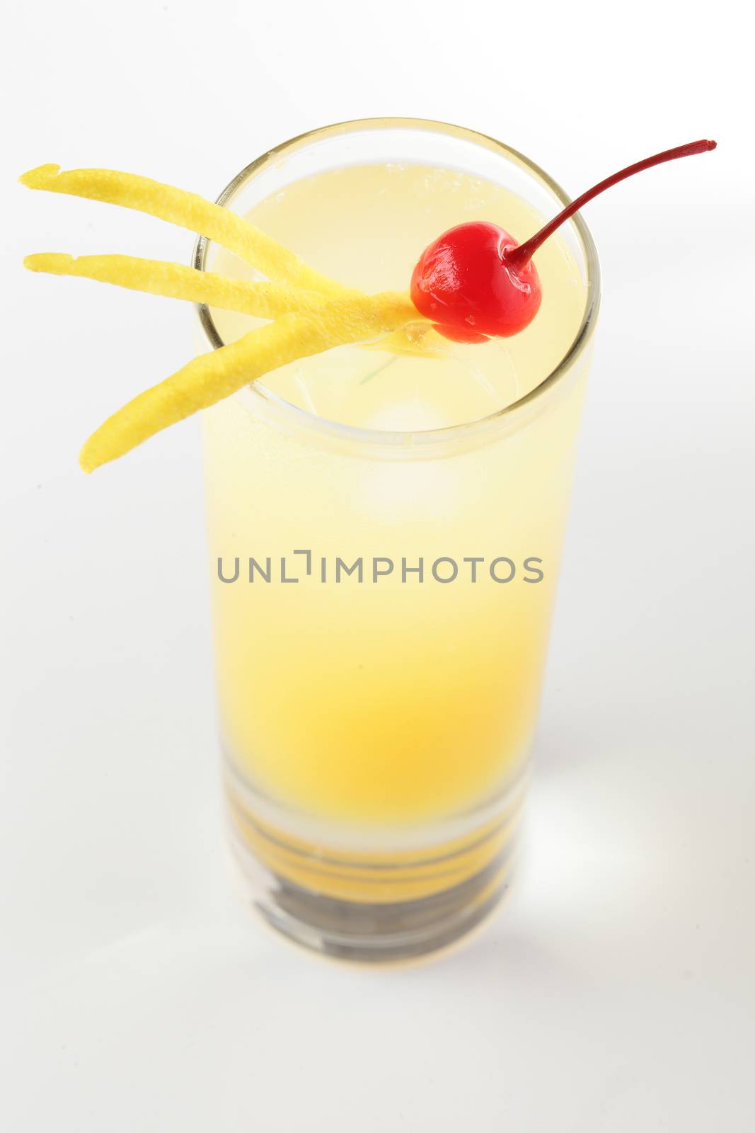 fresh cocktail on a white background by fiphoto