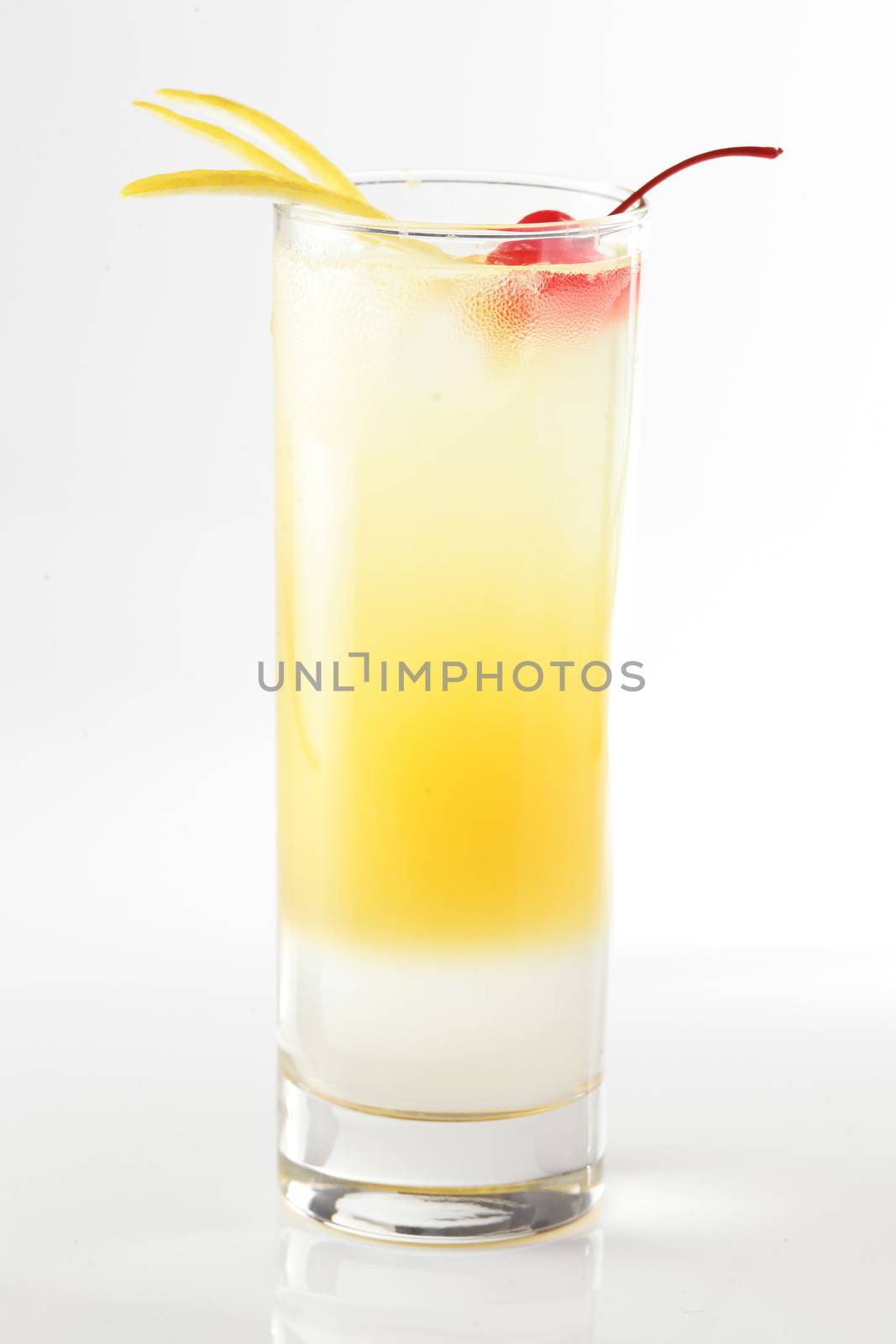 fresh cocktail on a white background by fiphoto