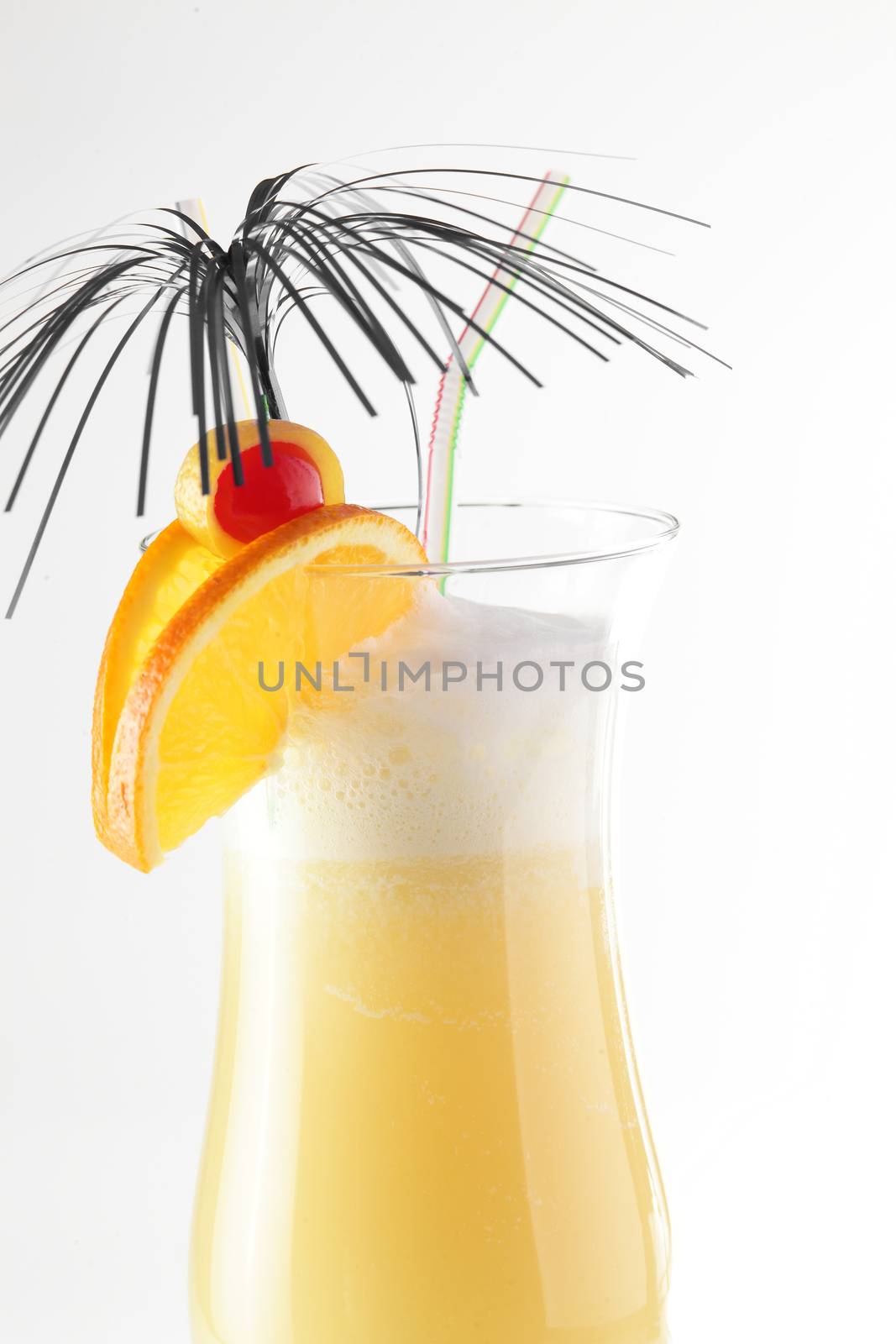 fresh cocktail on a white background by fiphoto