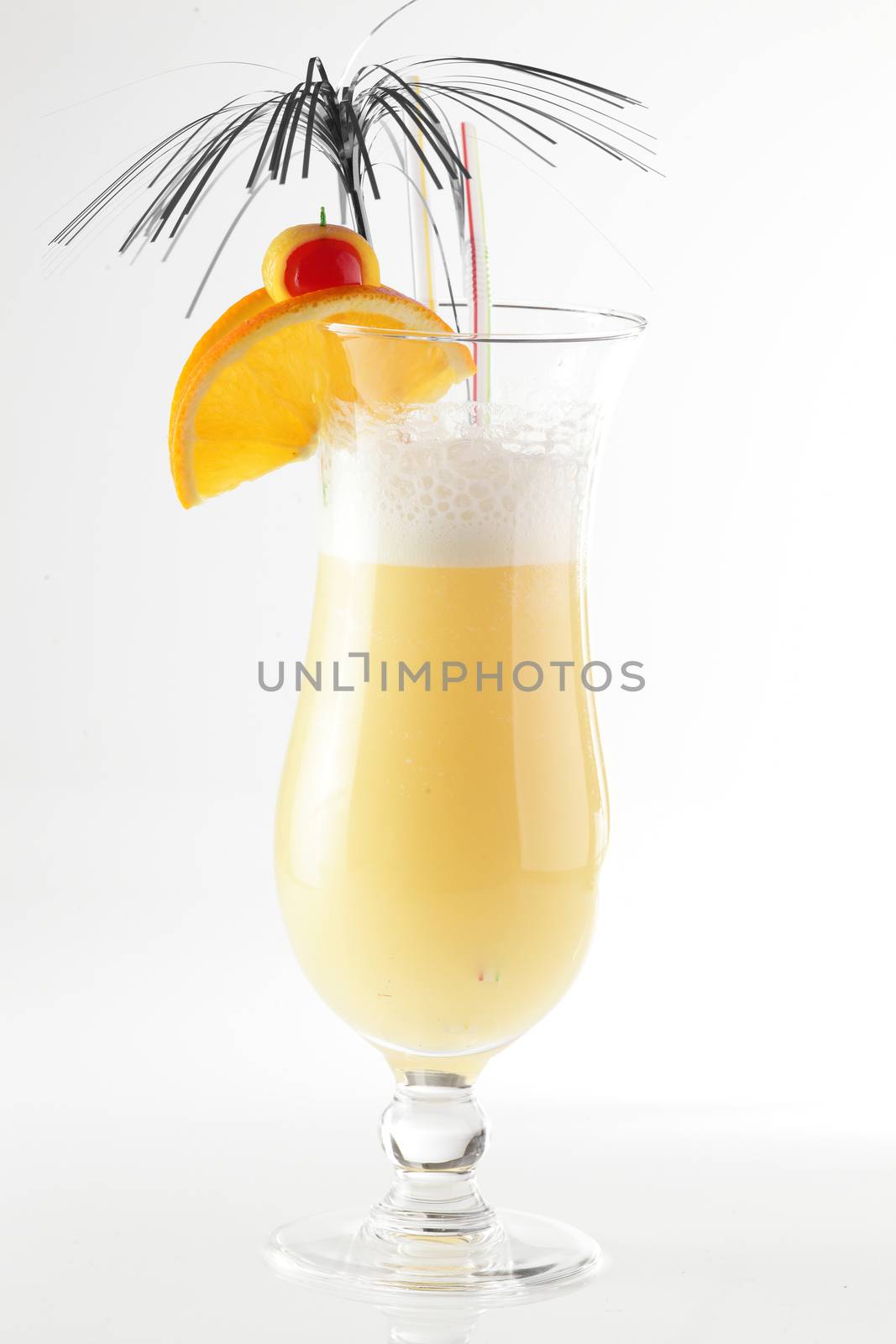 fresh cocktail on a white background by fiphoto