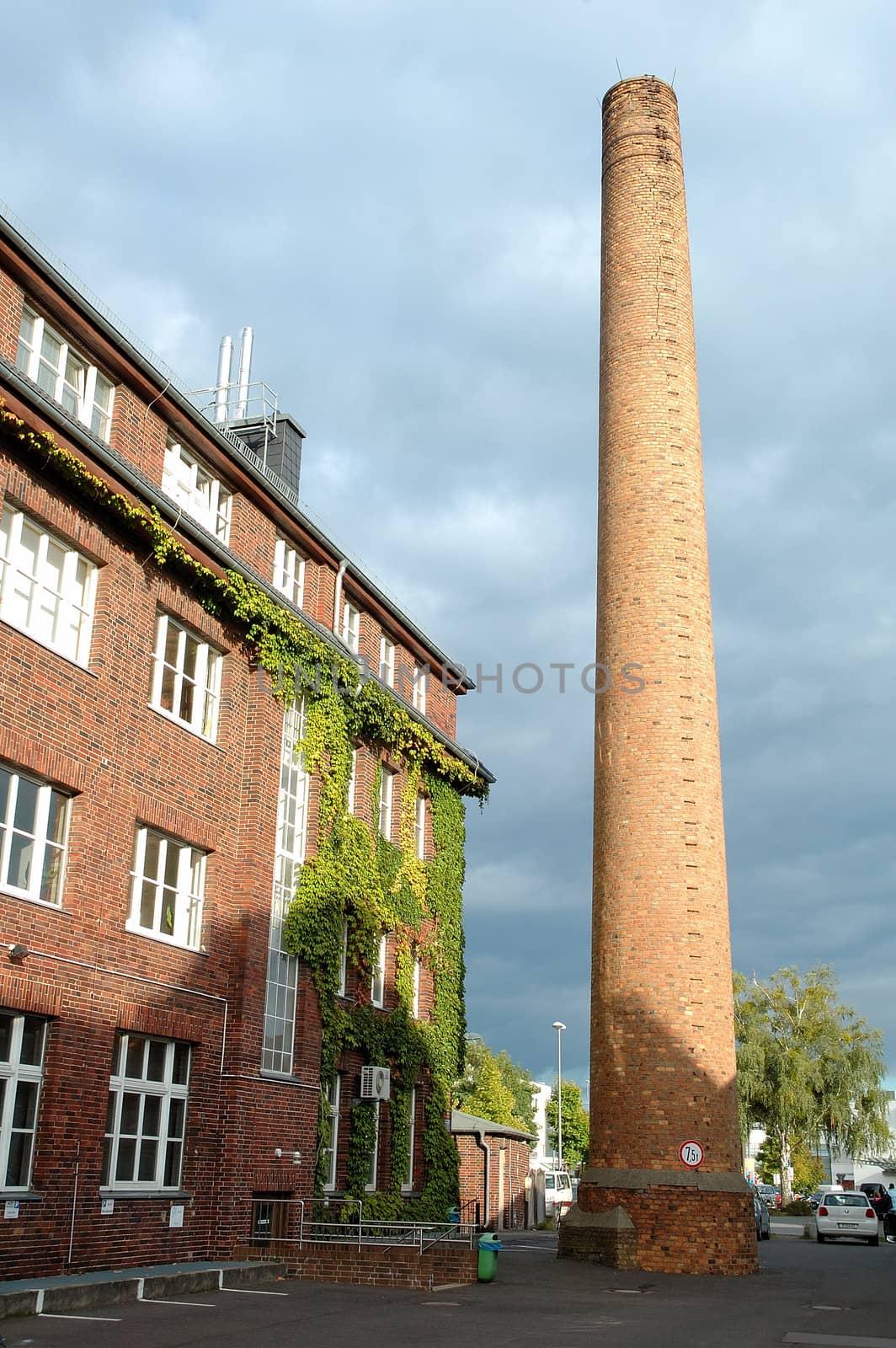 Building and chimney in Potsdam Germany by janhetman