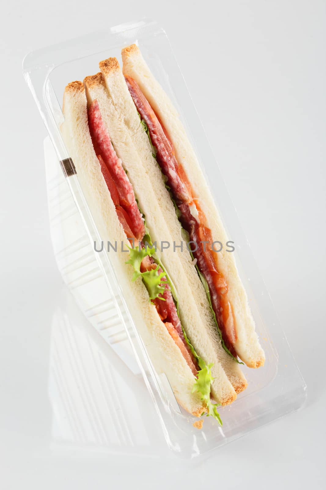 fresh sandwich on white background by fiphoto