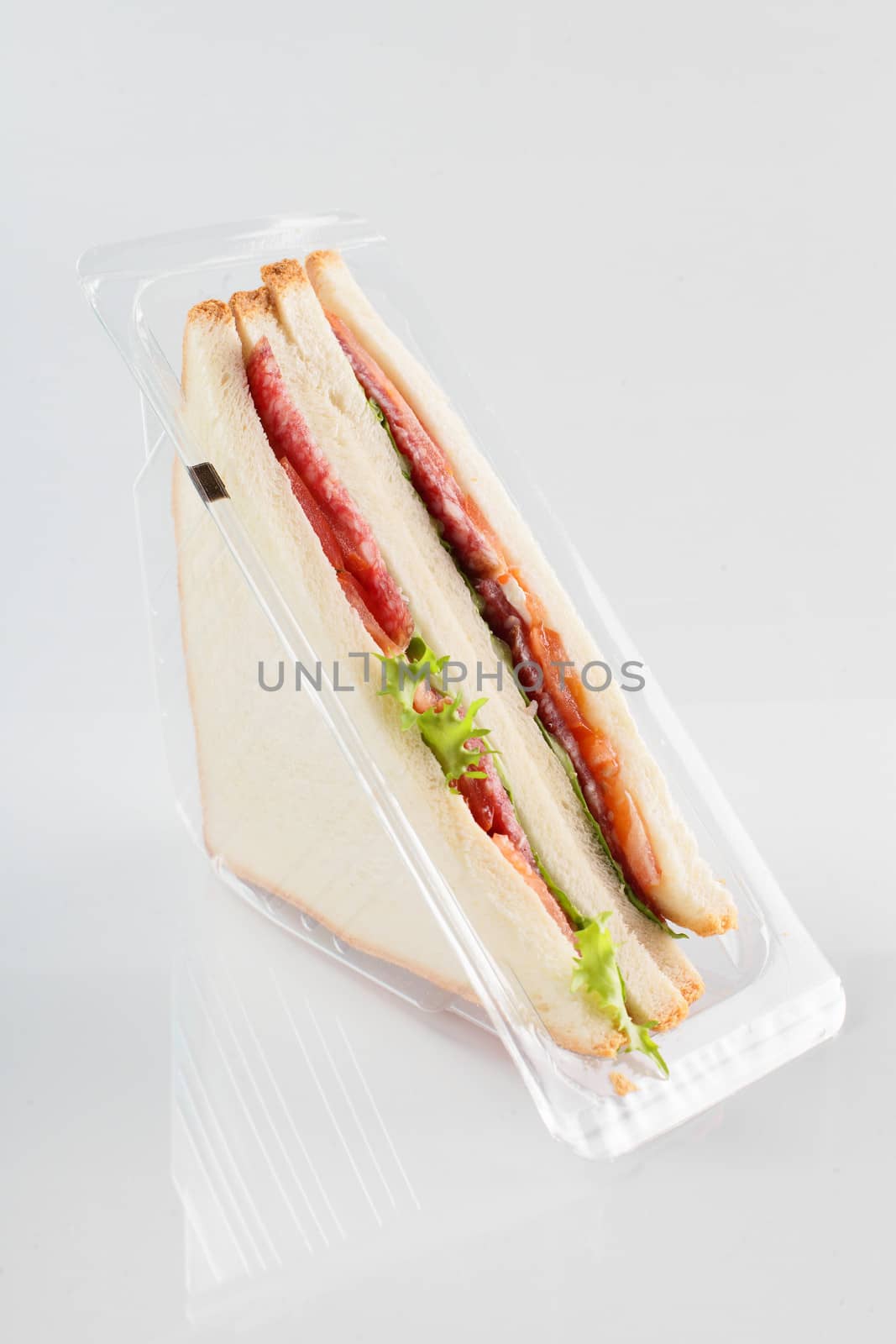 fresh sandwich on white background by fiphoto