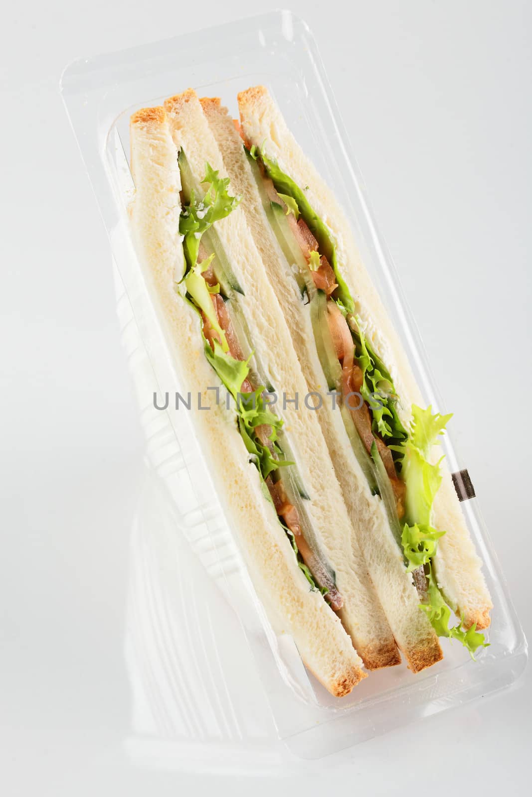 fresh sandwich on white background by fiphoto