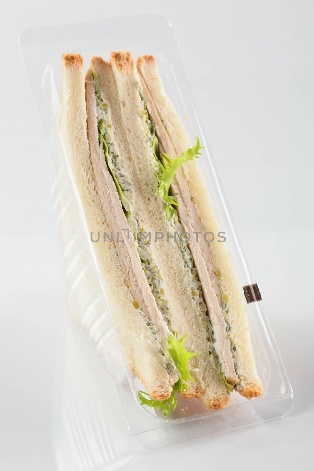 fresh sandwich on white background by fiphoto