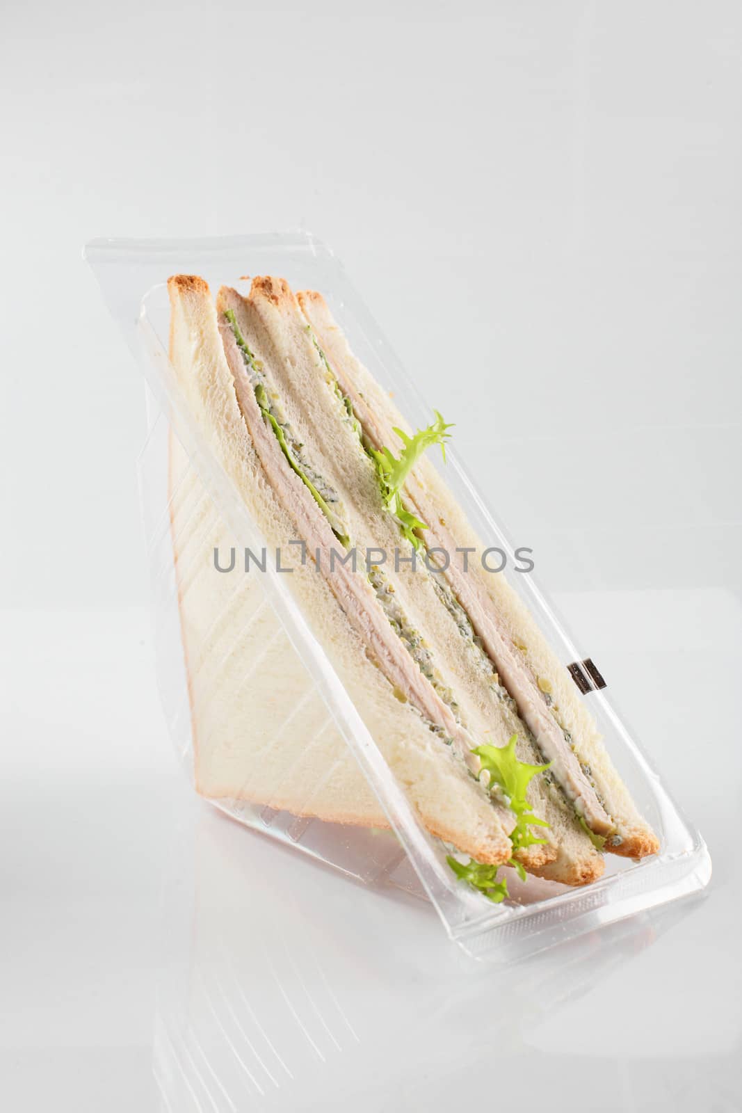 fresh sandwich on white background by fiphoto