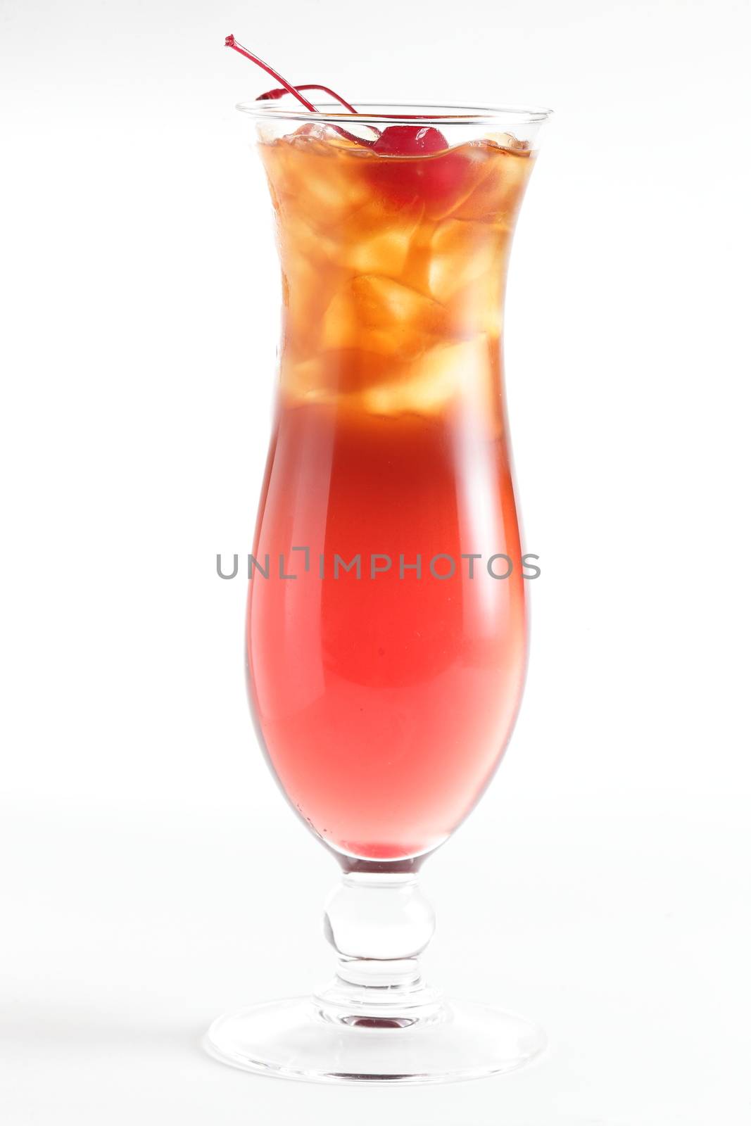 fresh cocktail on white background by fiphoto