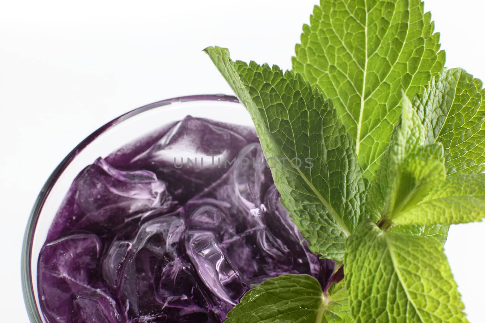 fresh cocktail on white background by fiphoto