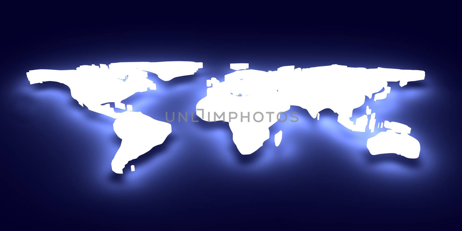 Glowing World map	 by Spectral