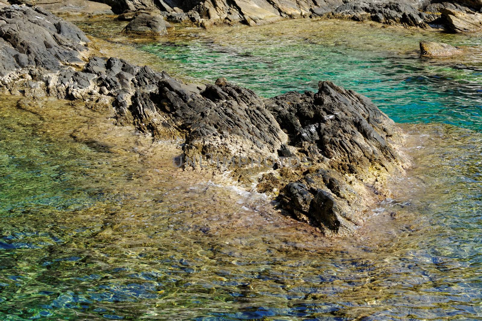 rocky beach at greece , thassos by NagyDodo