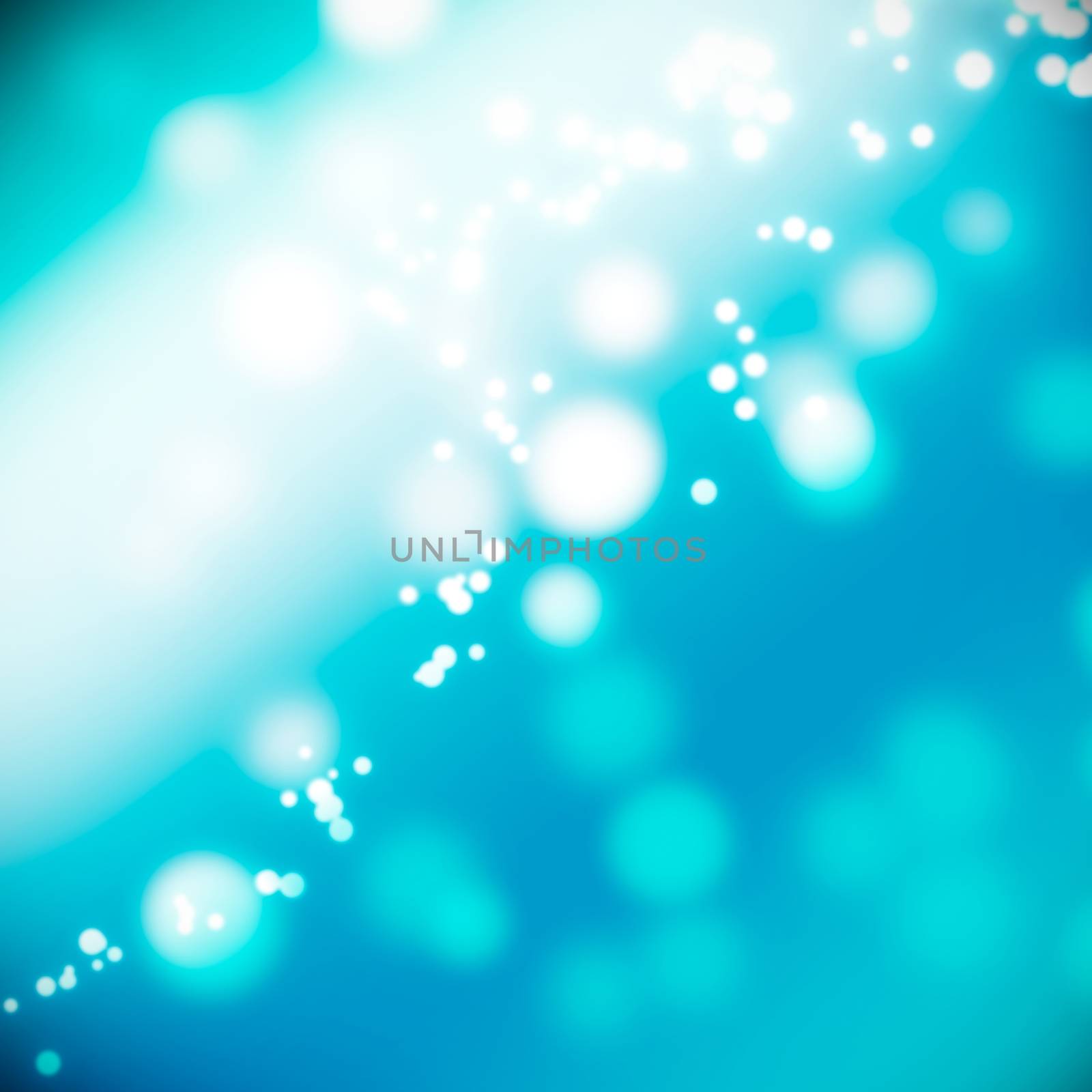 Abstract background with bokeh lights and stars