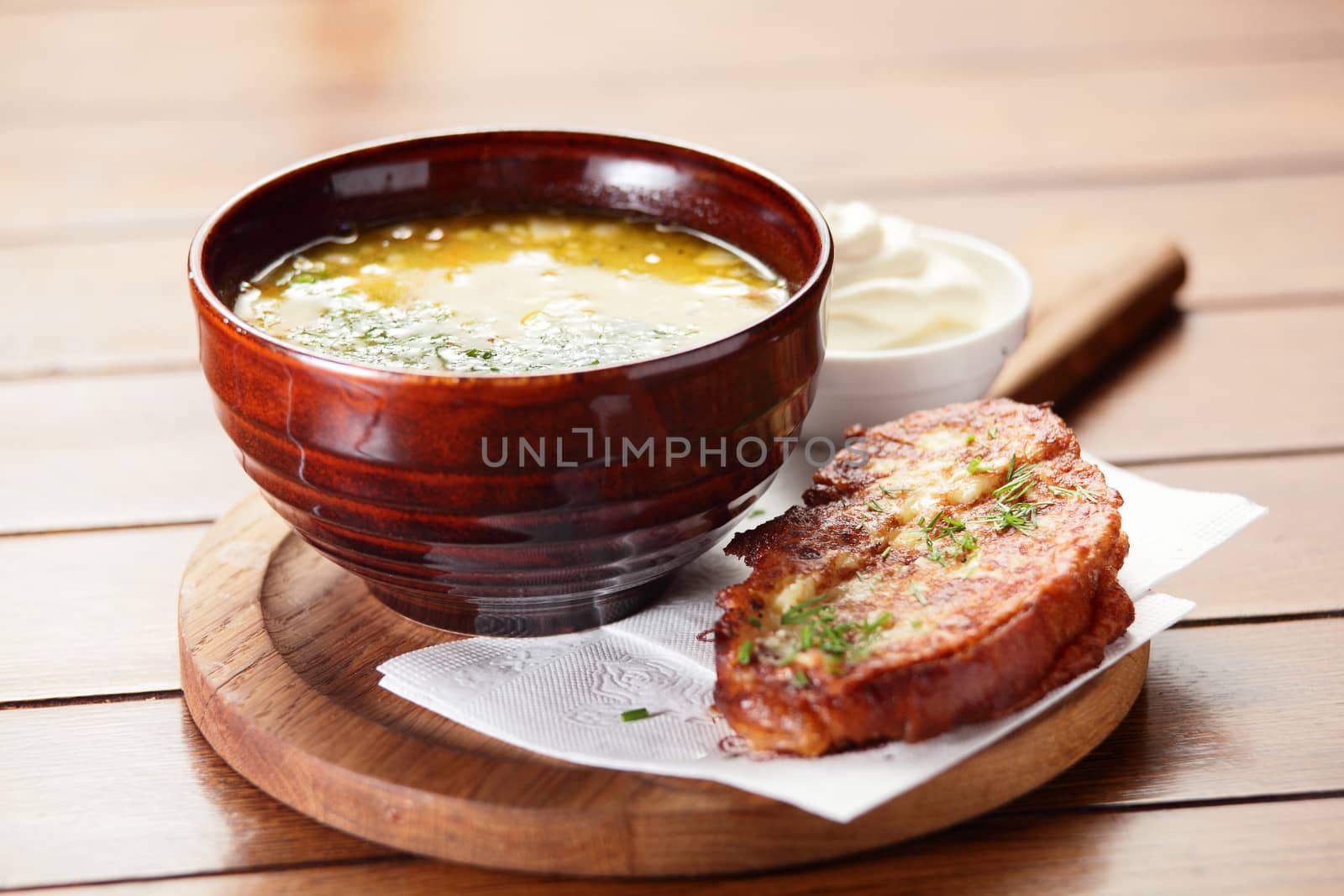 tasty and fresh european soup by fiphoto