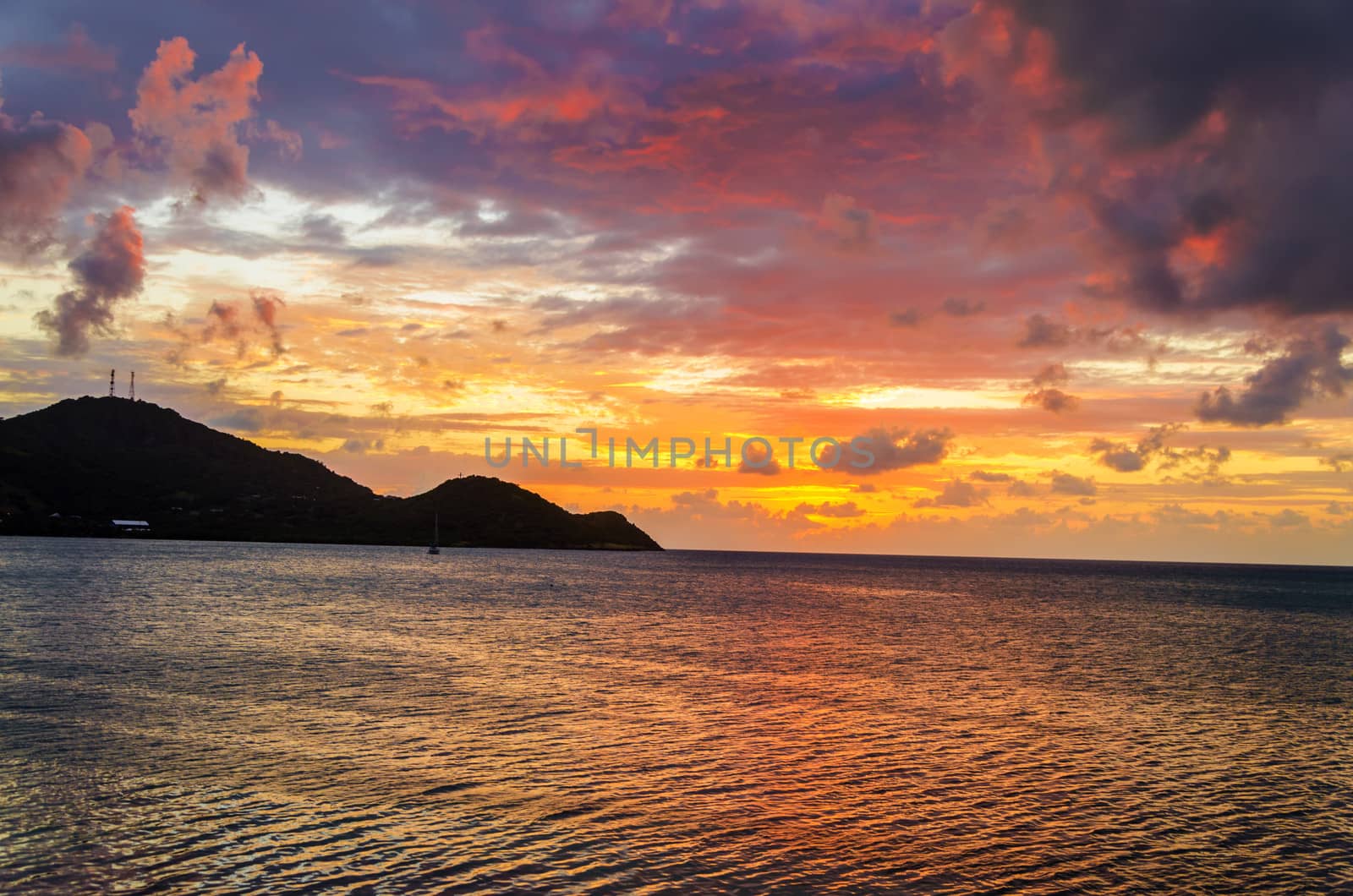 Vibrant Tropical Sunset by jkraft5