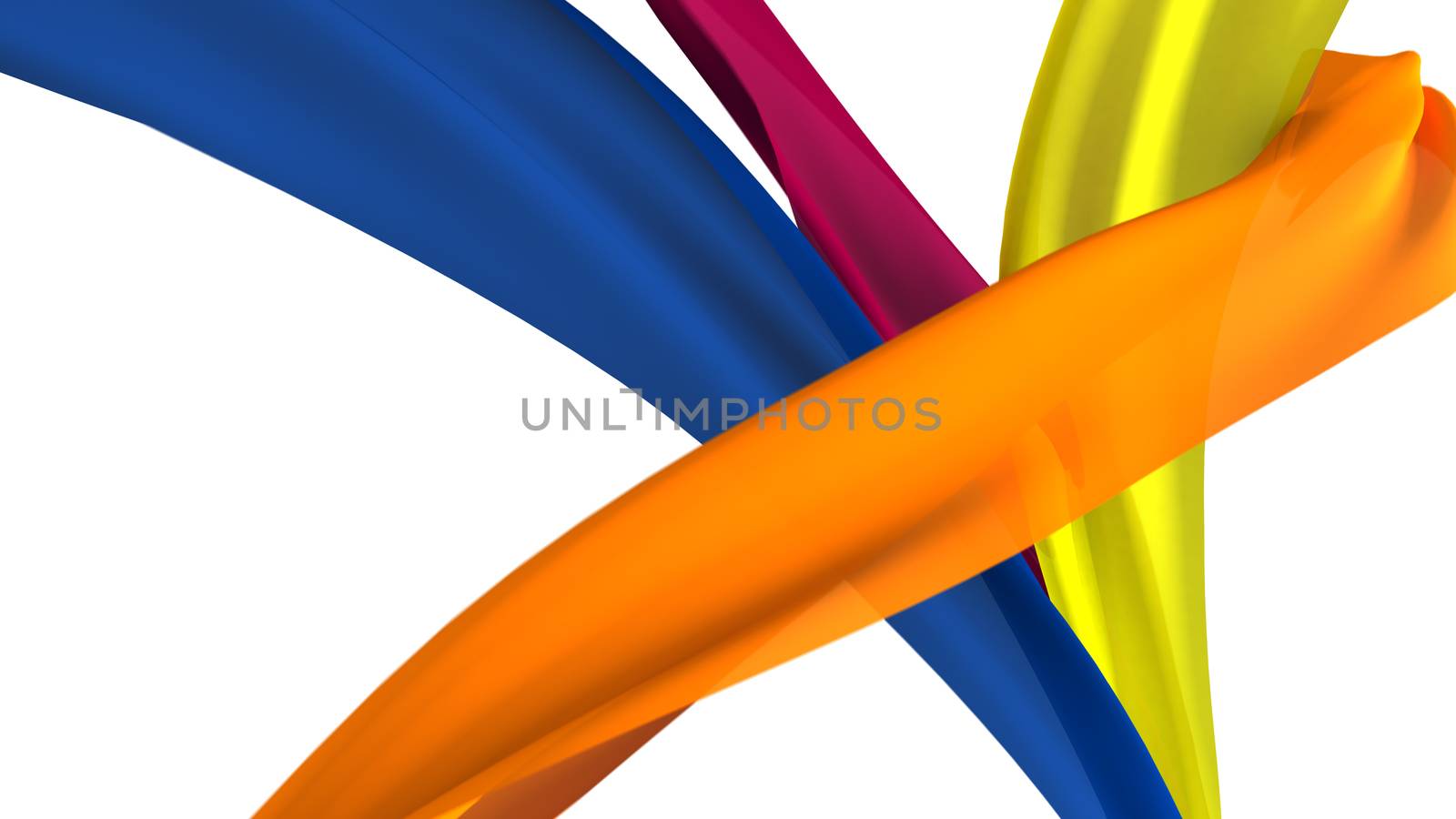 Ribbons on white background. by klss