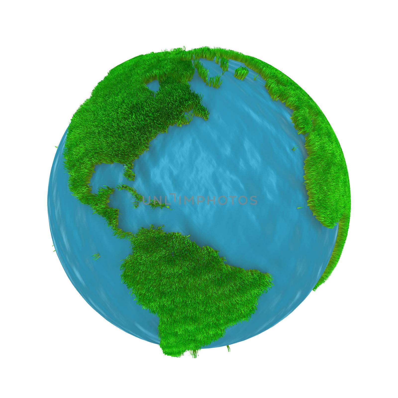 Green Earth, covered with grass by klss